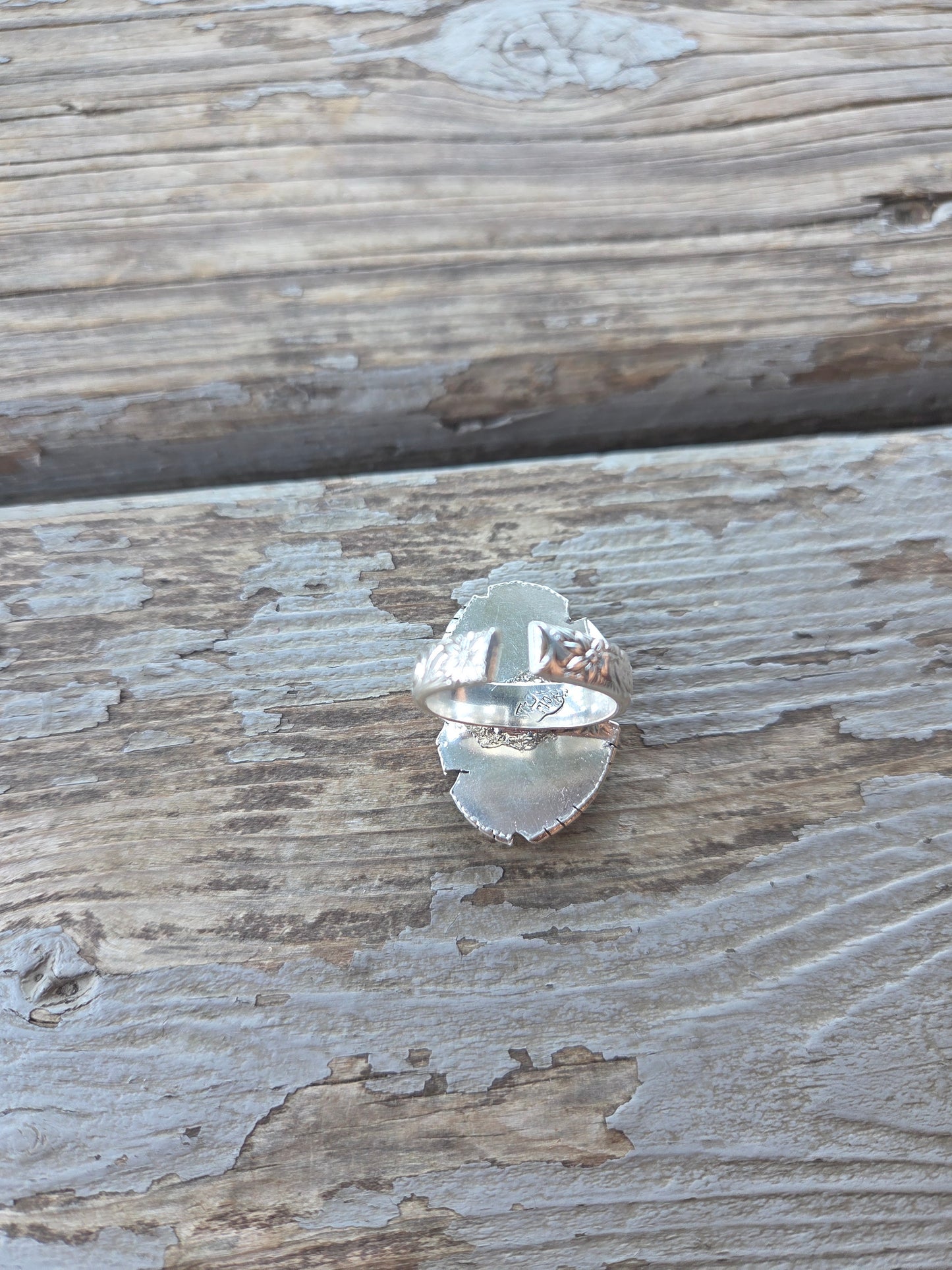 Shadow Box White Buffalo Ring