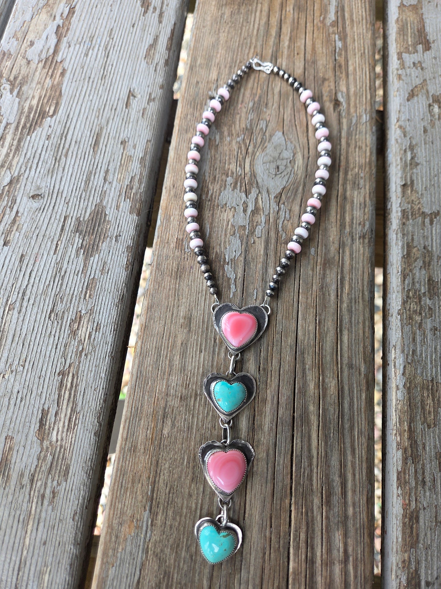 Heart Turquoise Lariat