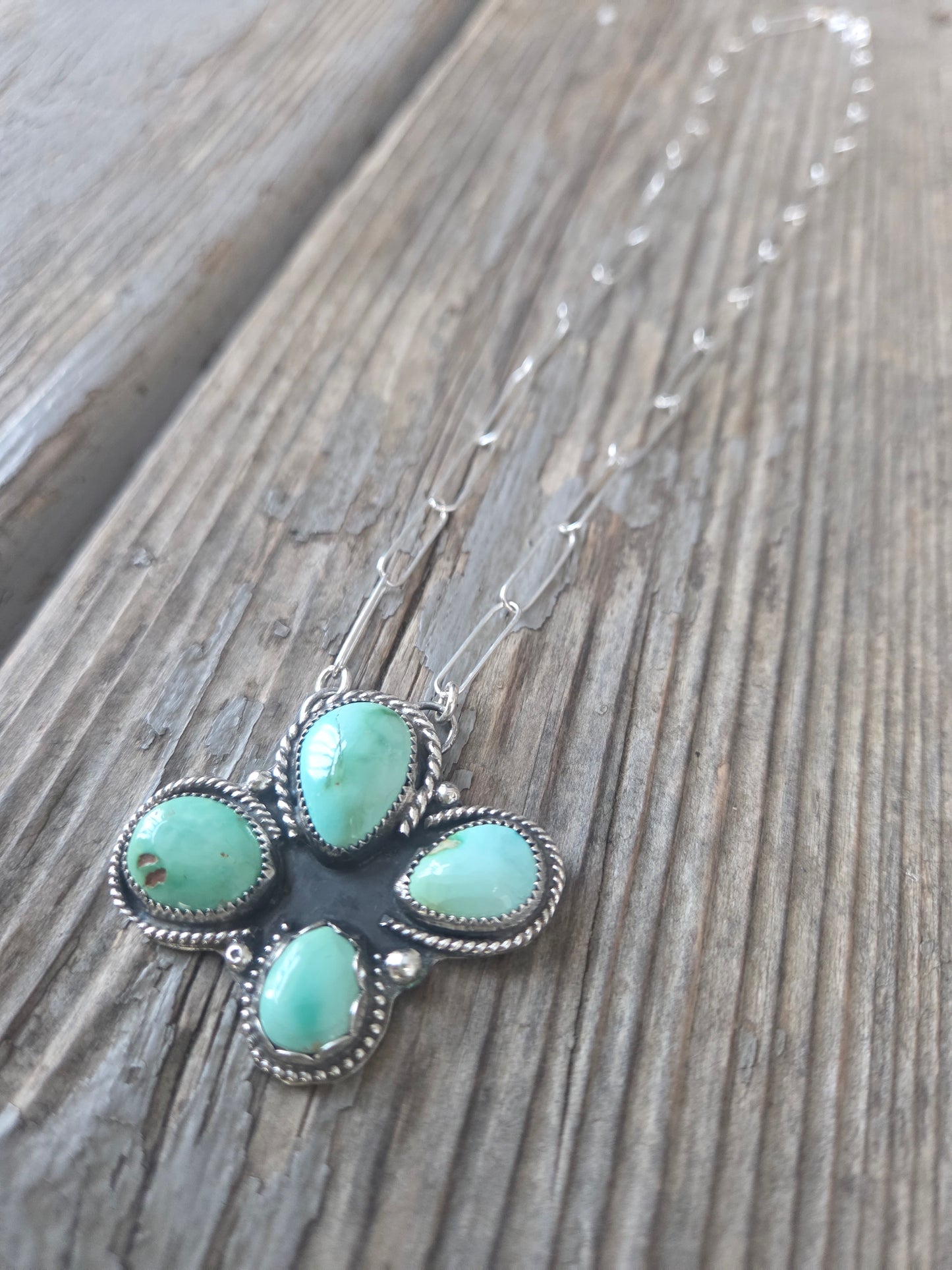 Emerald Valley Turquoise 17 inches-adjustable chain