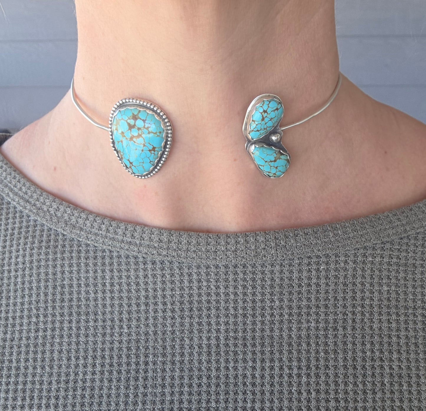 Number 9 Turquoise Neck Cuff