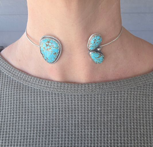 Number 9 Turquoise Neck Cuff