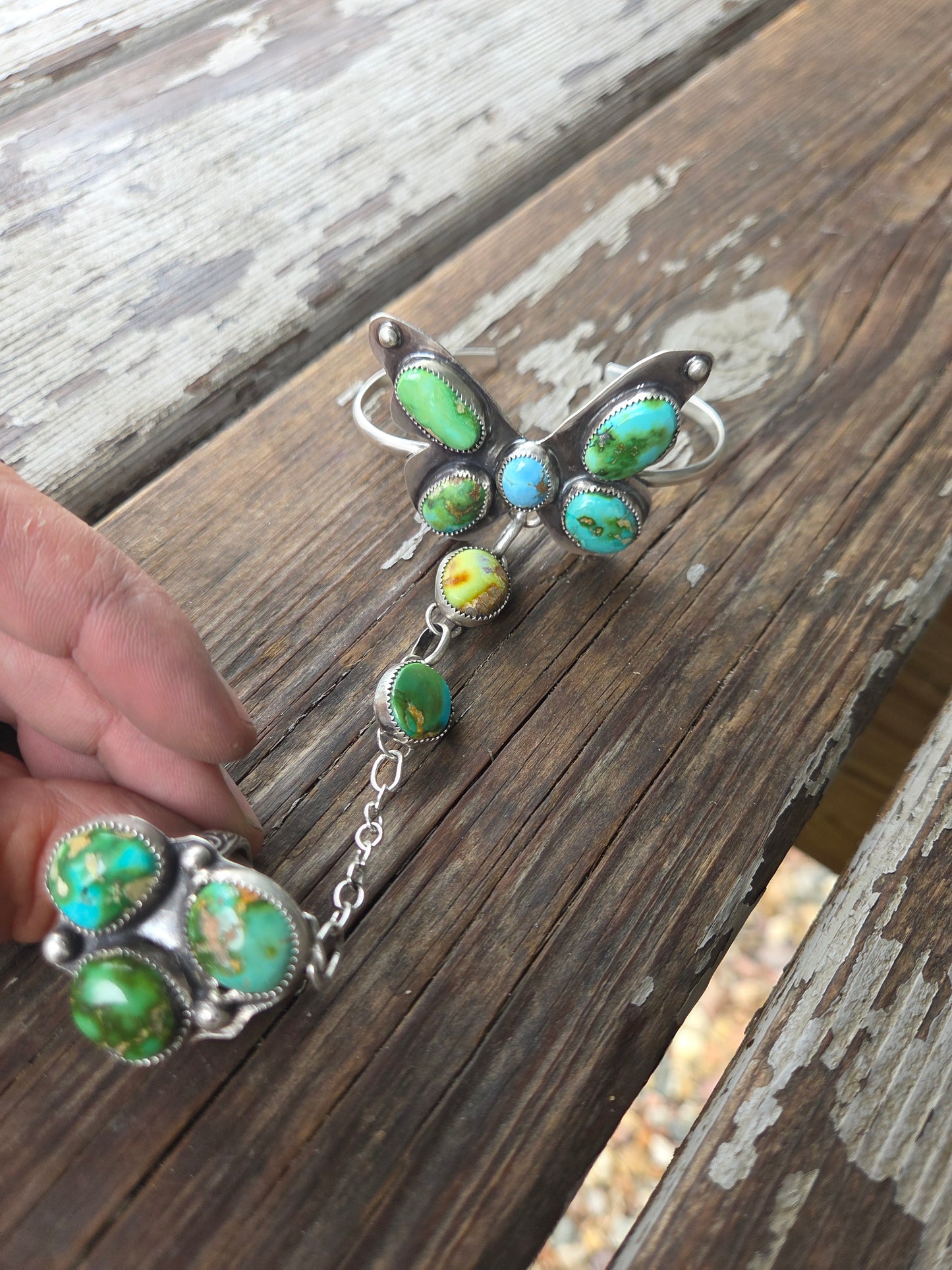 ButterFly bracelet ring combo