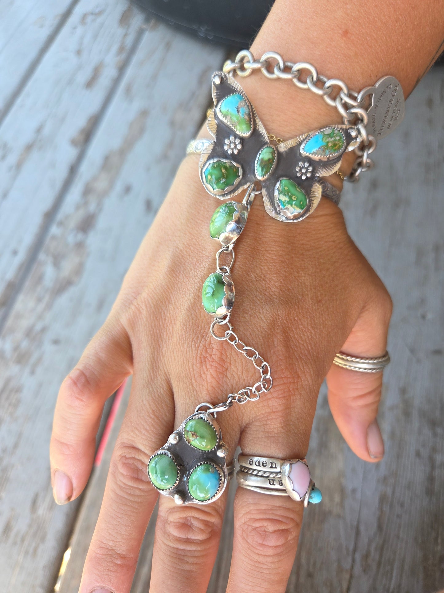 ButterFly bracelet ring combo