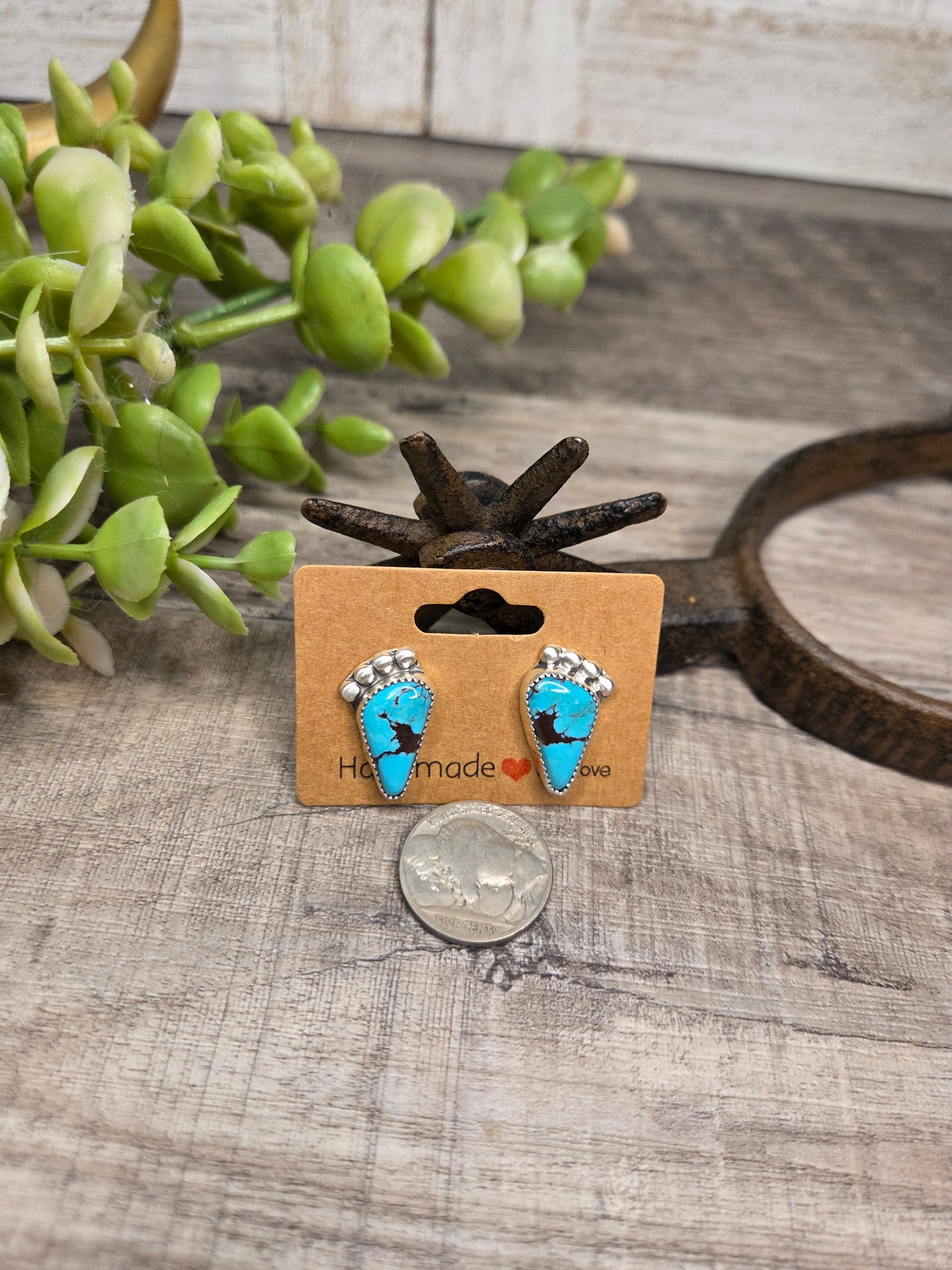 Kingsmen Turquoise Stud Earrings