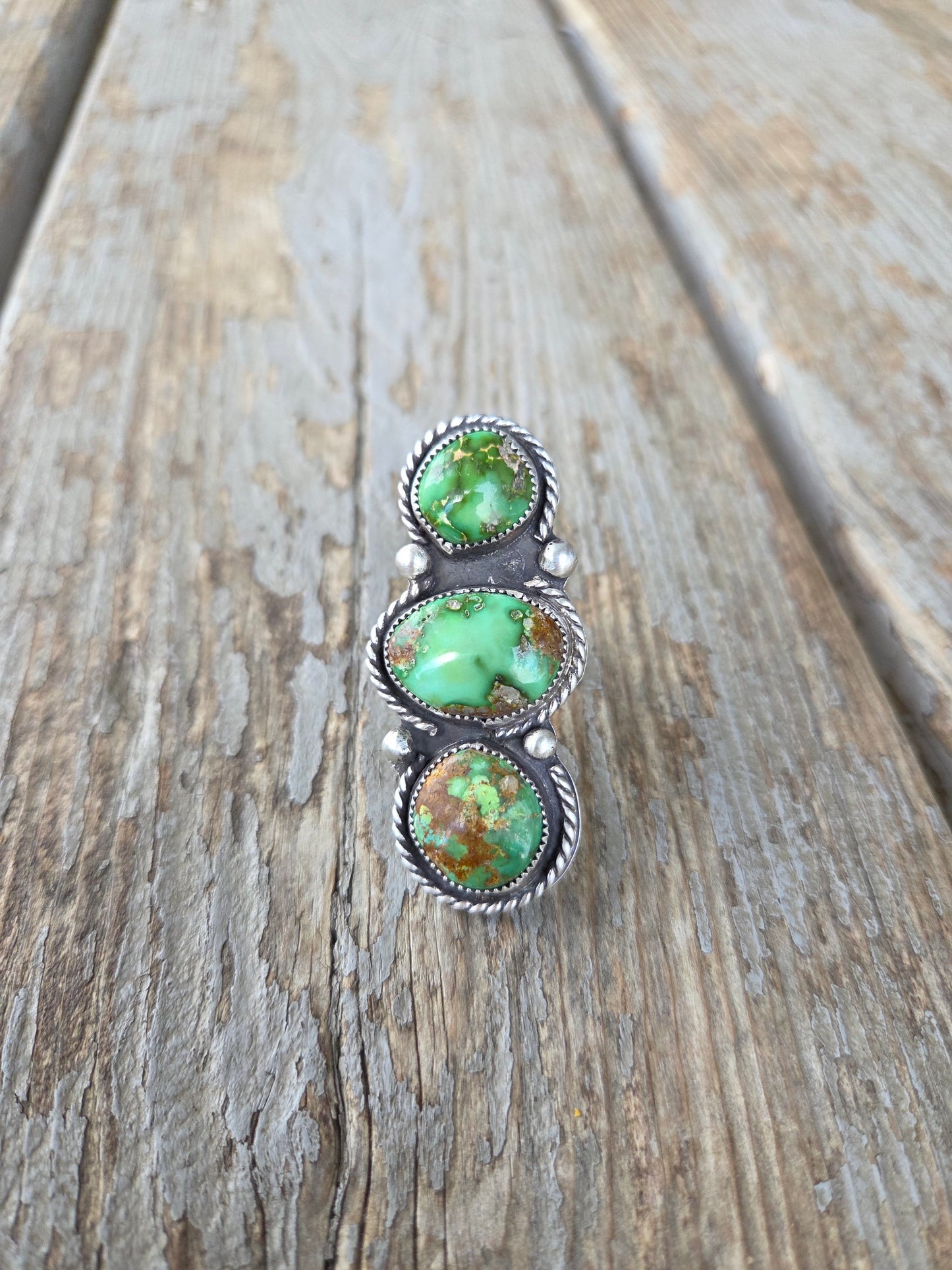 Royston Turquoise Adjustable Ring
