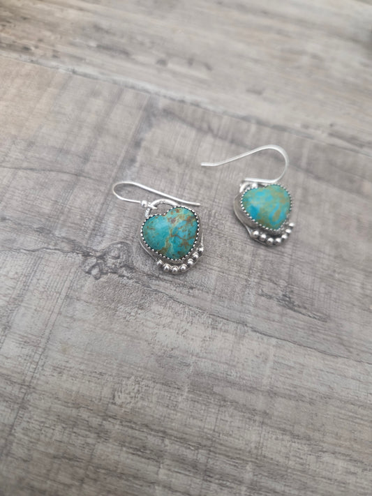 Heart Kingsman Turquoise earrings