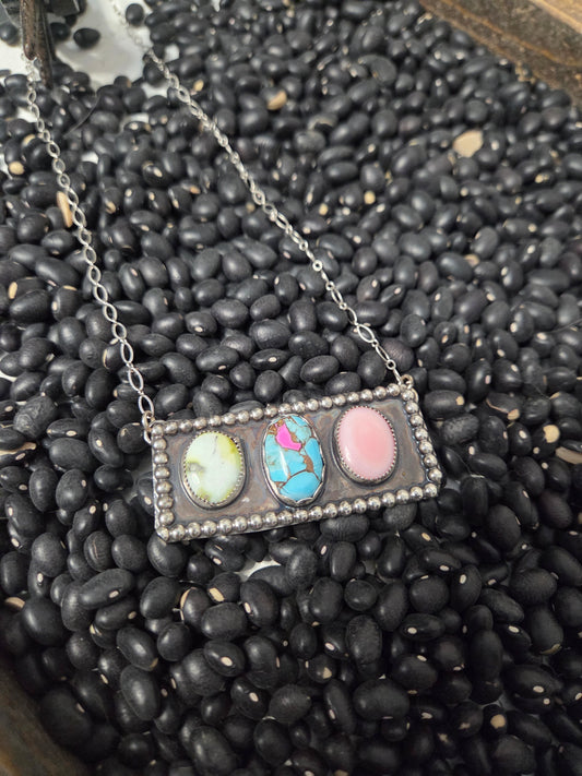 Palomino•Pink Conch •Cotton Candy 18 inches-adjustable chain