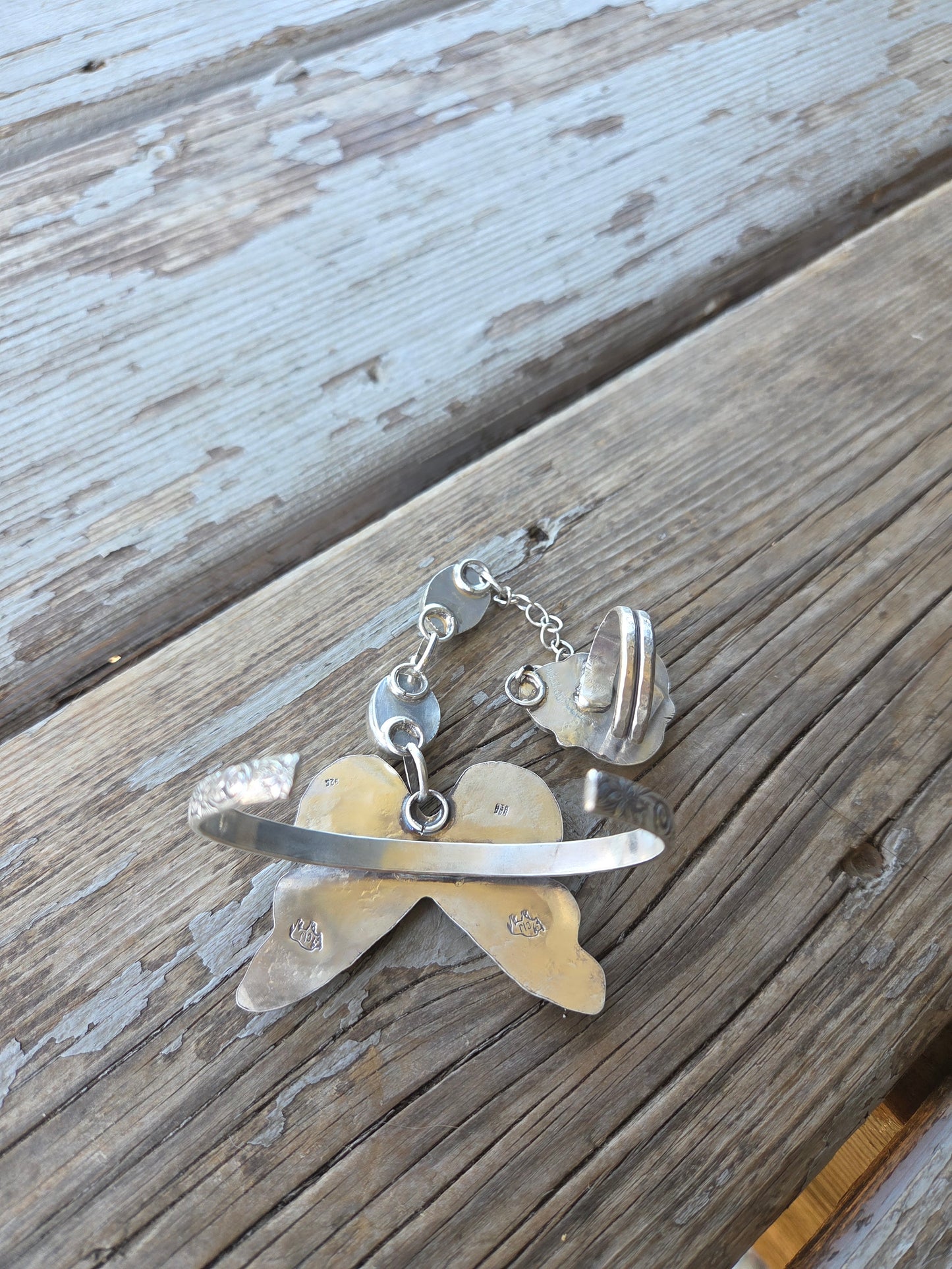 ButterFly bracelet ring combo
