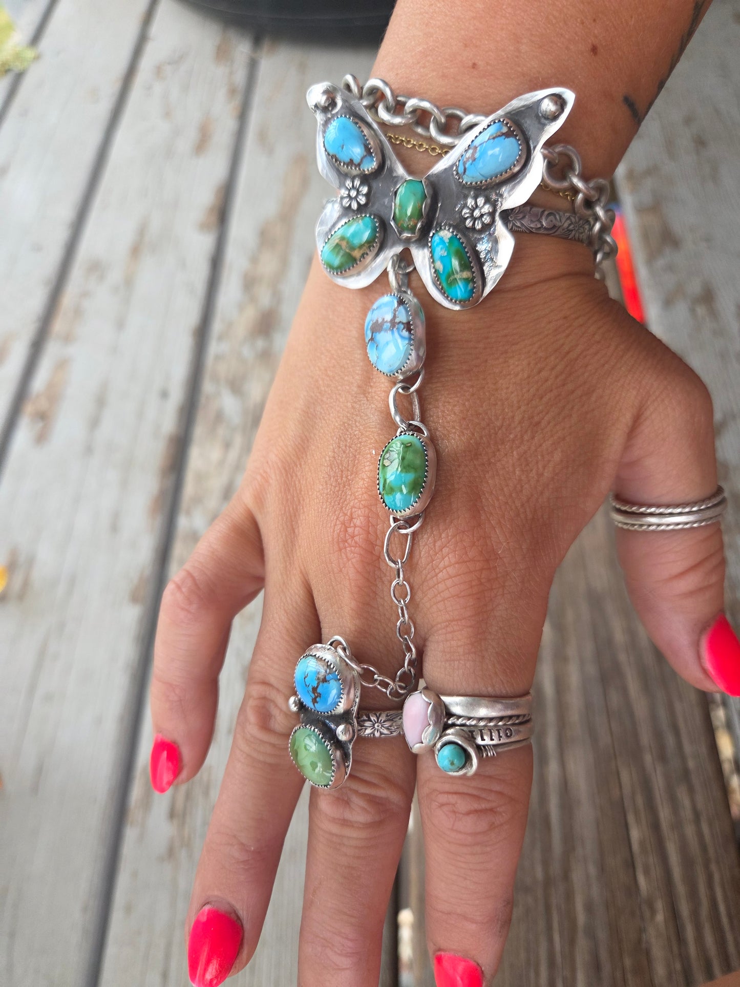 ButterFly bracelet/ring Chain