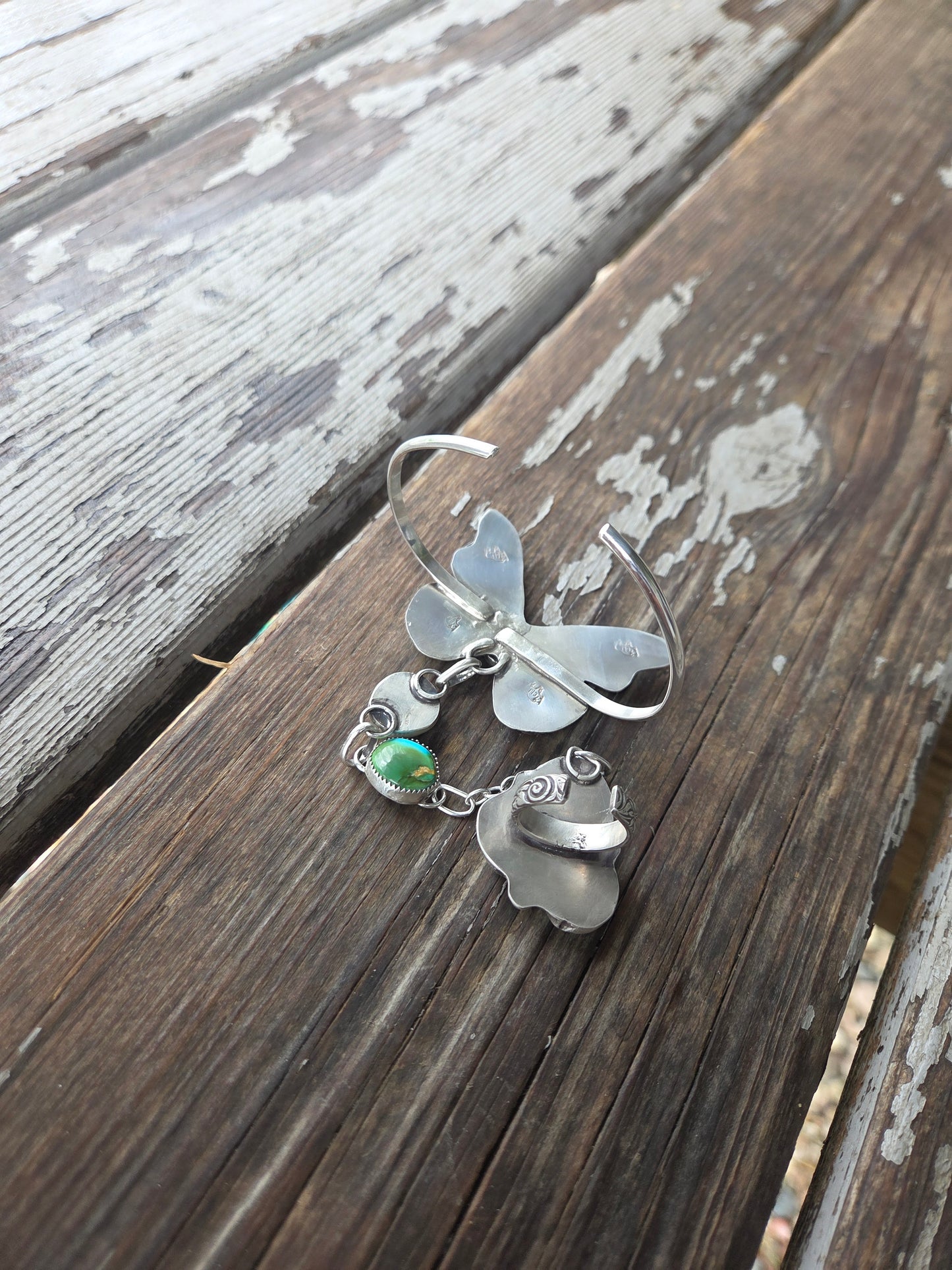 ButterFly bracelet ring combo