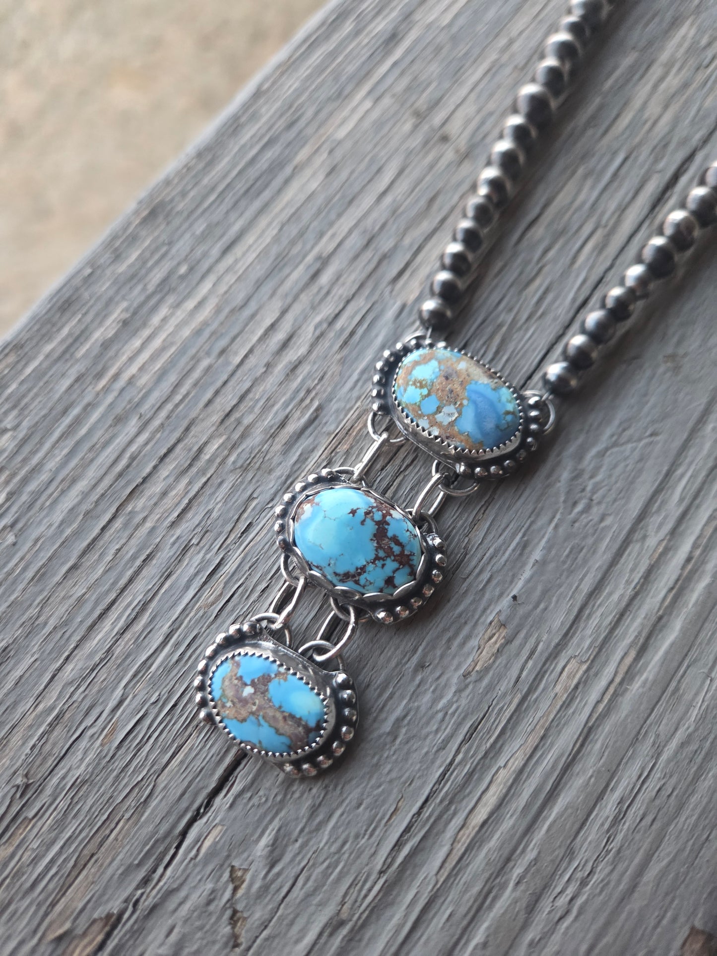 Golden Hill Turquoise & Sterling Pearls