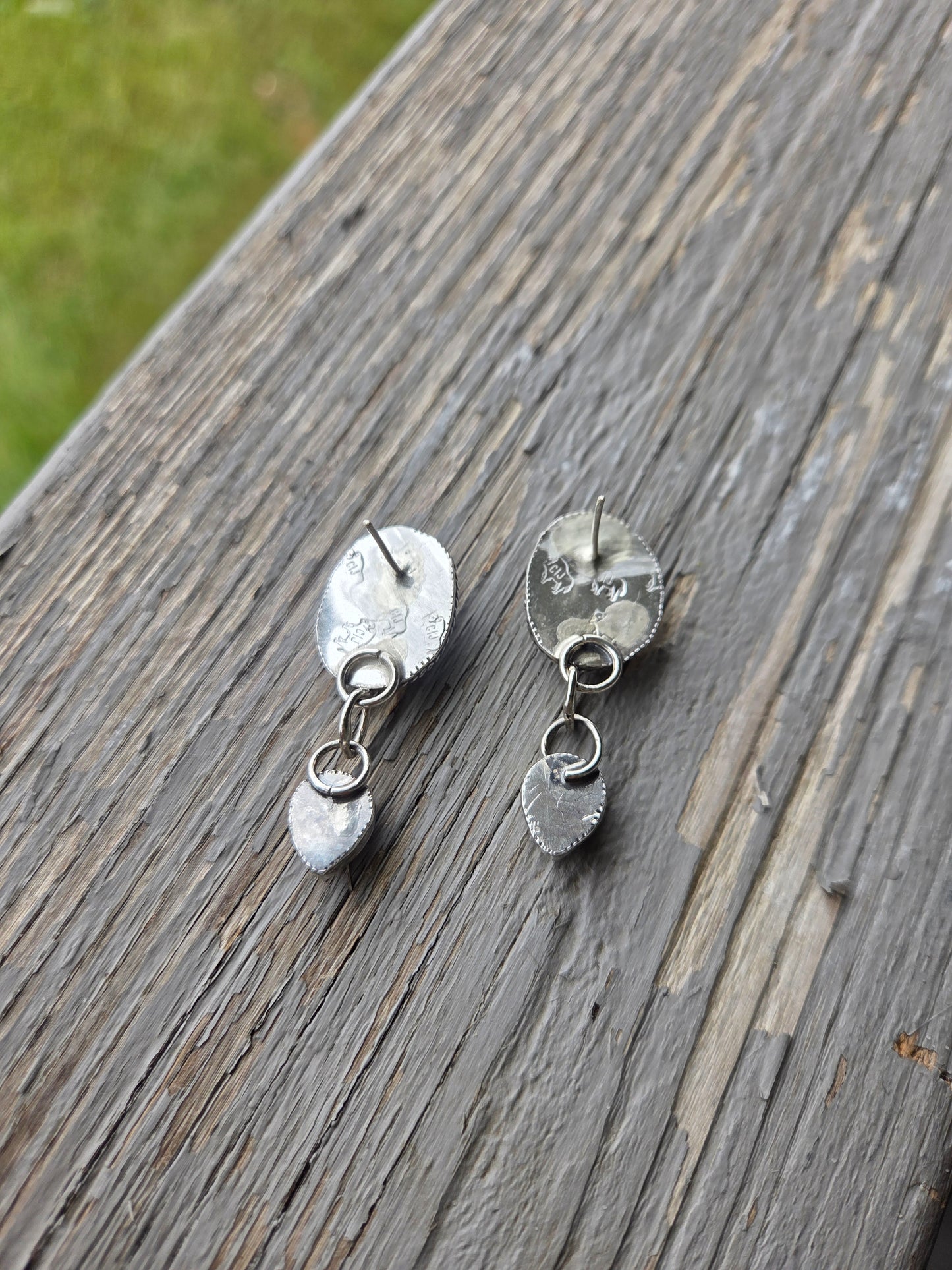 Pink Conch • Sterling Sliver Dangle Studs