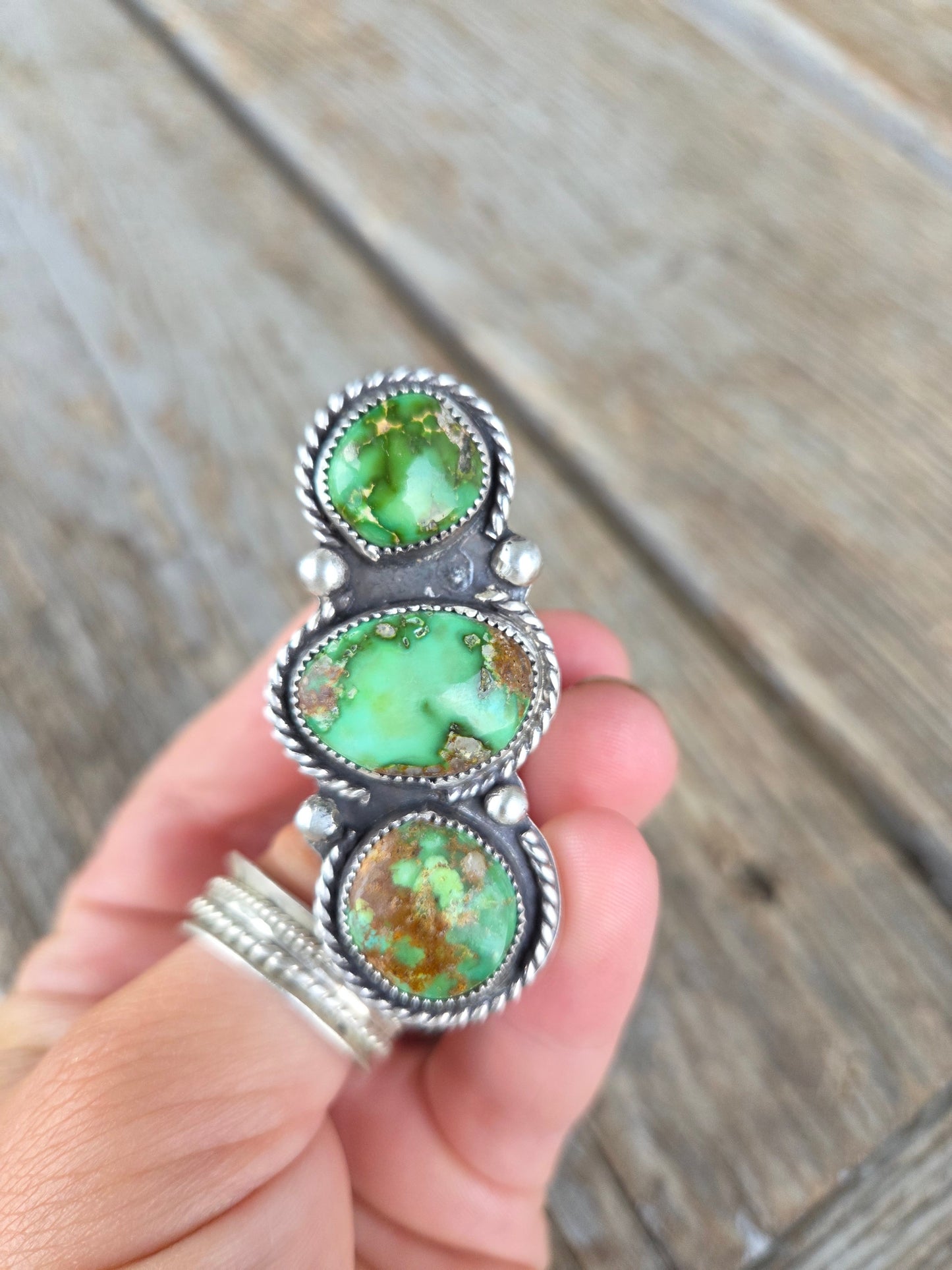 Royston Turquoise Adjustable Ring
