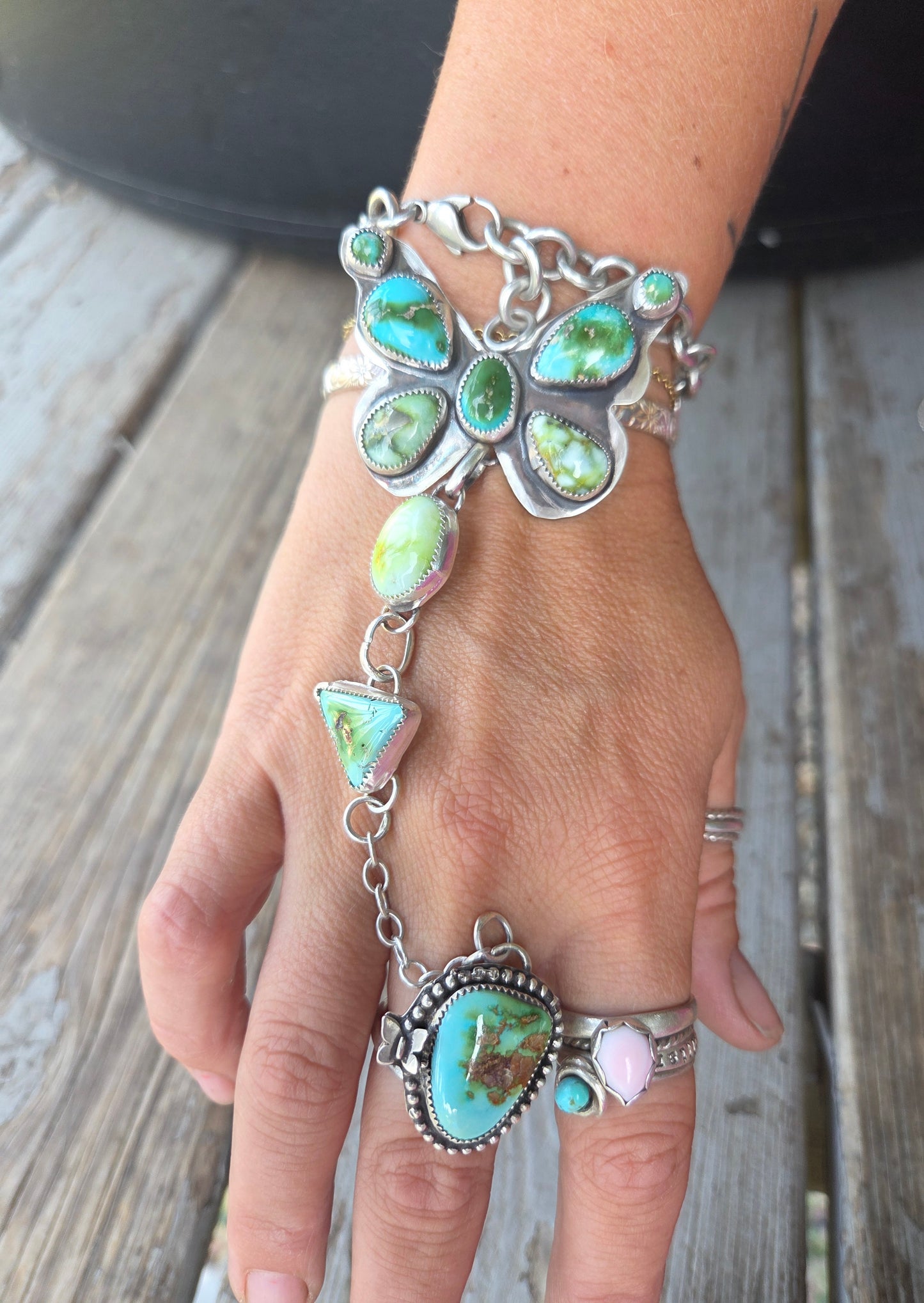 ButterFly bracelet ring combo