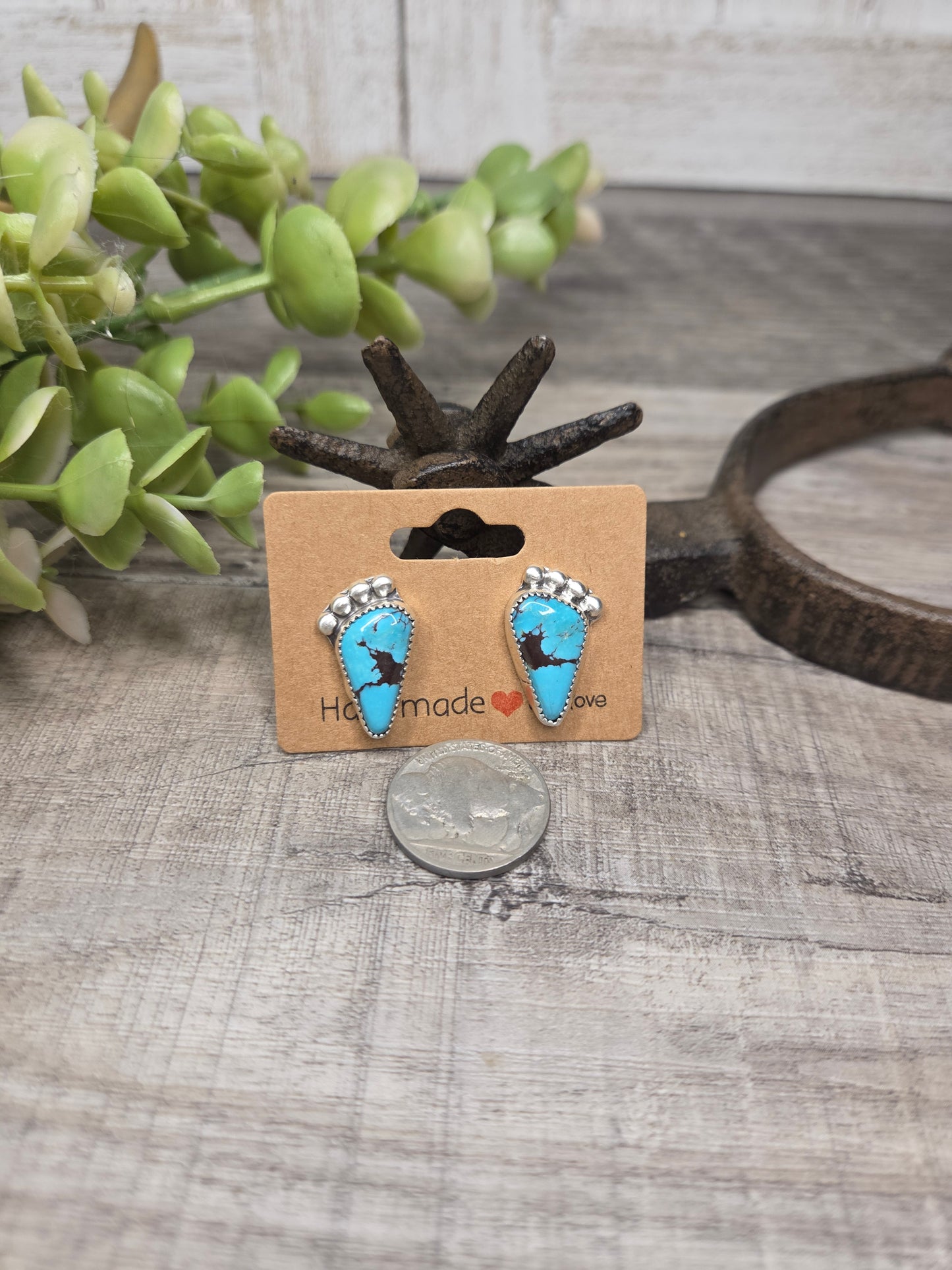Kingsmen Turquoise Stud Earrings