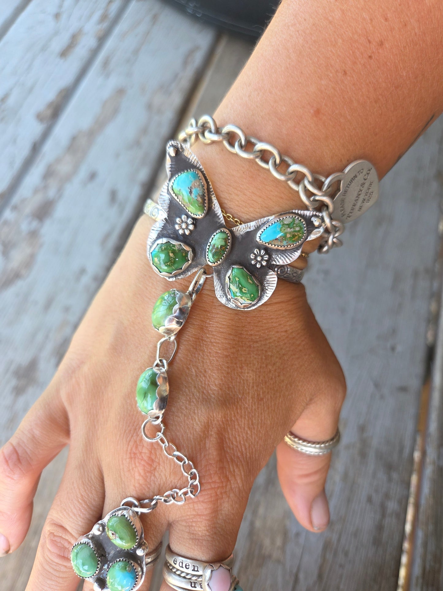 ButterFly bracelet ring combo