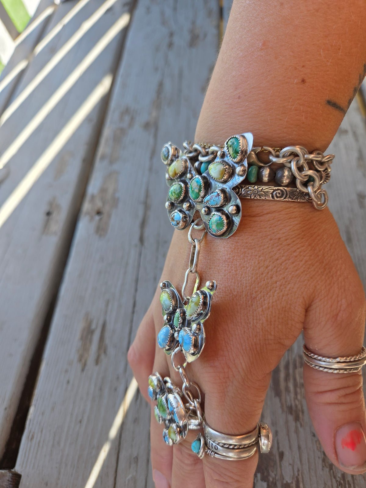 ButterFly/Heart Hand Chain