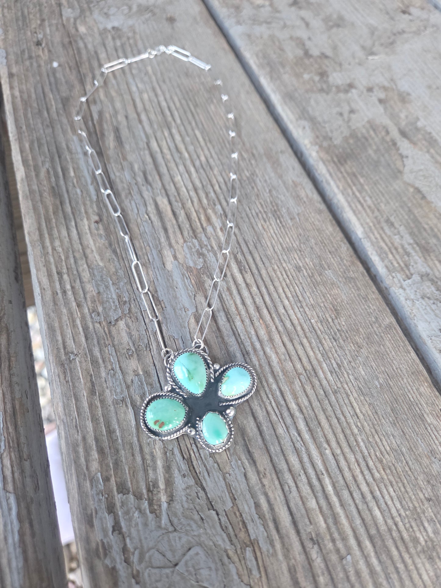 Emerald Valley Turquoise 17 inches-adjustable chain