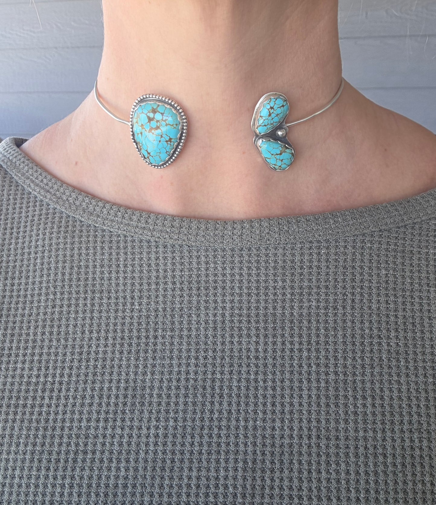 Number 9 Turquoise Neck Cuff