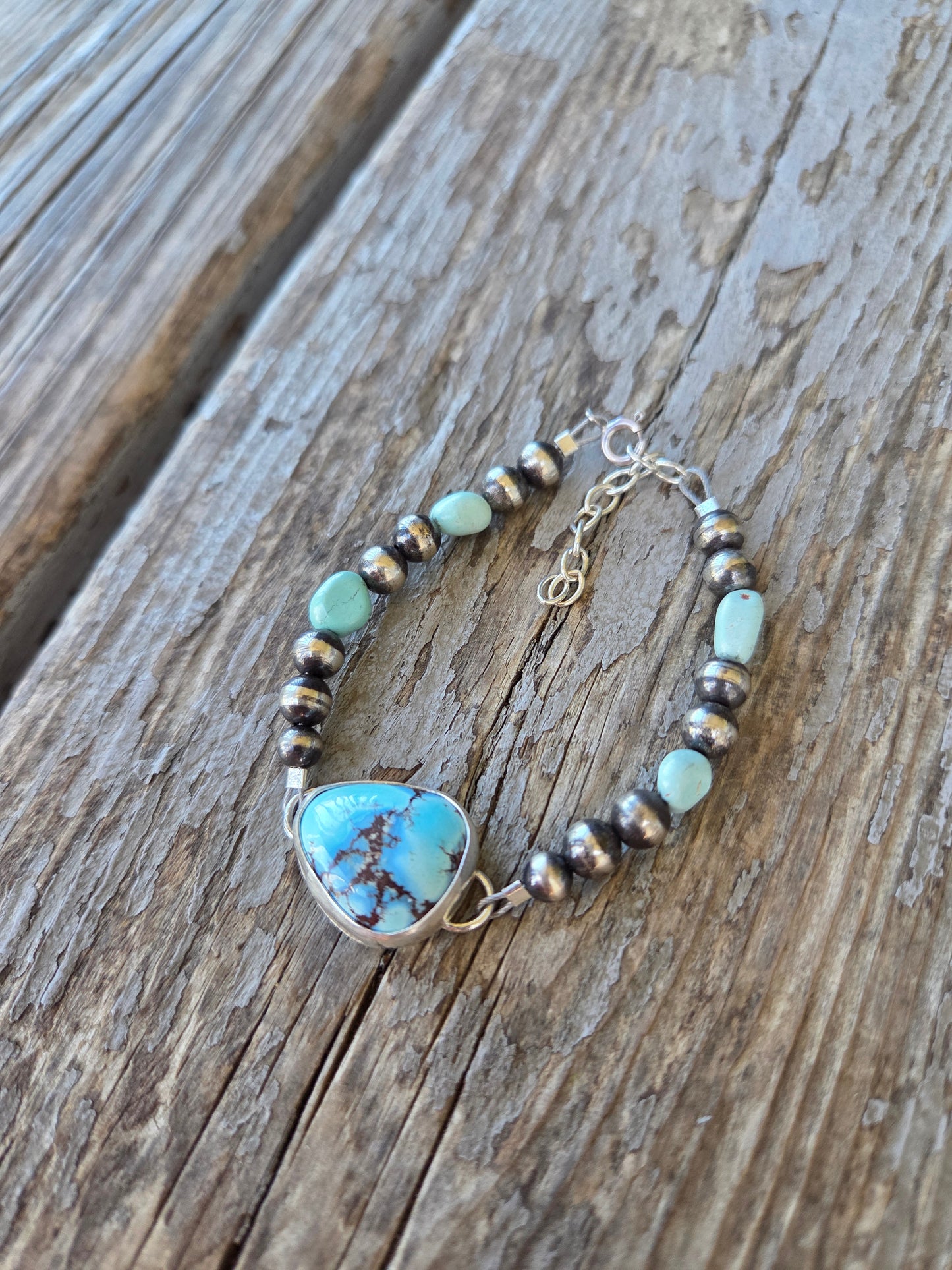 Golden Hill Turquoise Adjustable Bracelet