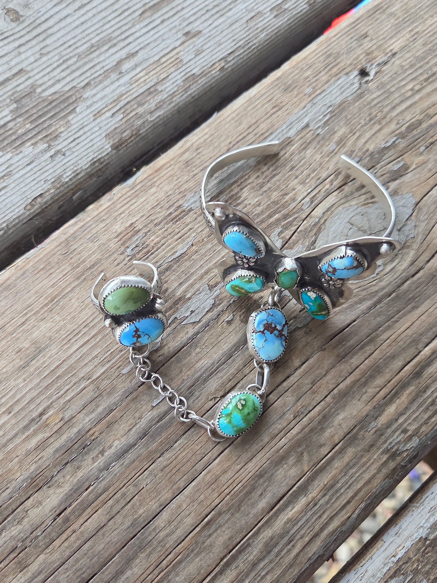 ButterFly bracelet/ring Chain