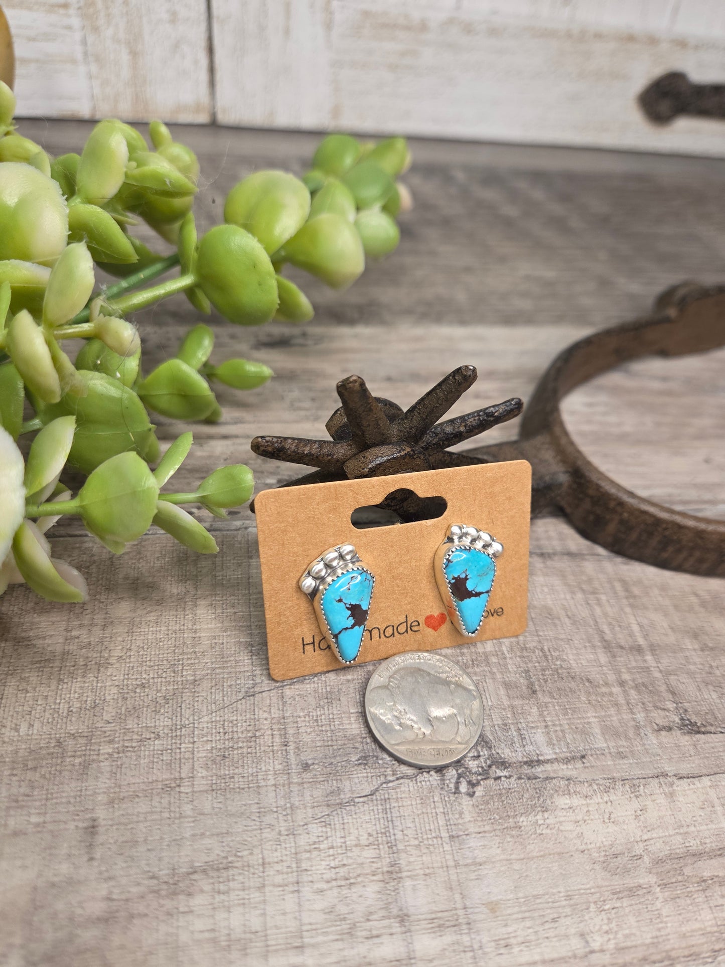 Kingsmen Turquoise Stud Earrings