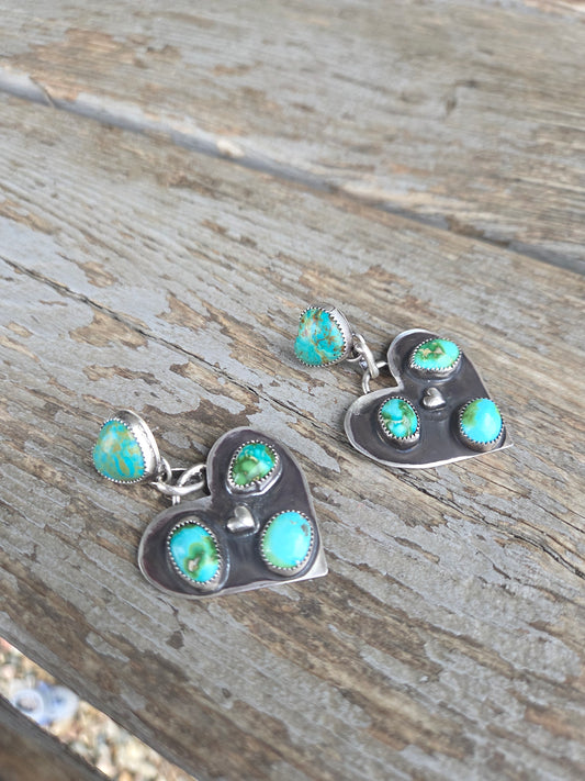 Heart Turquoise Earrings