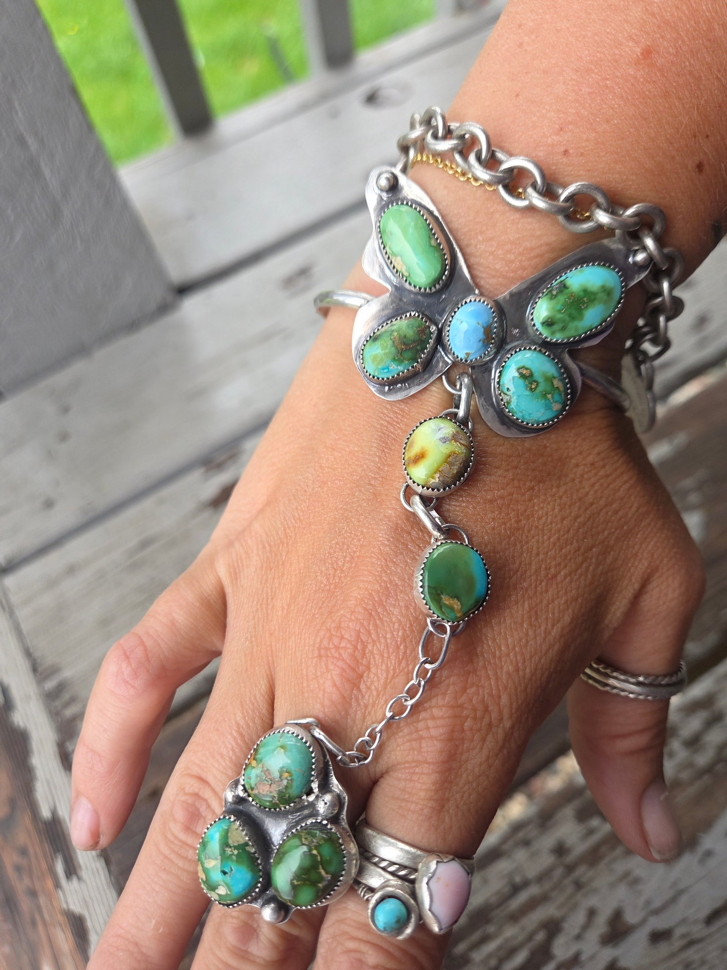 ButterFly bracelet ring combo