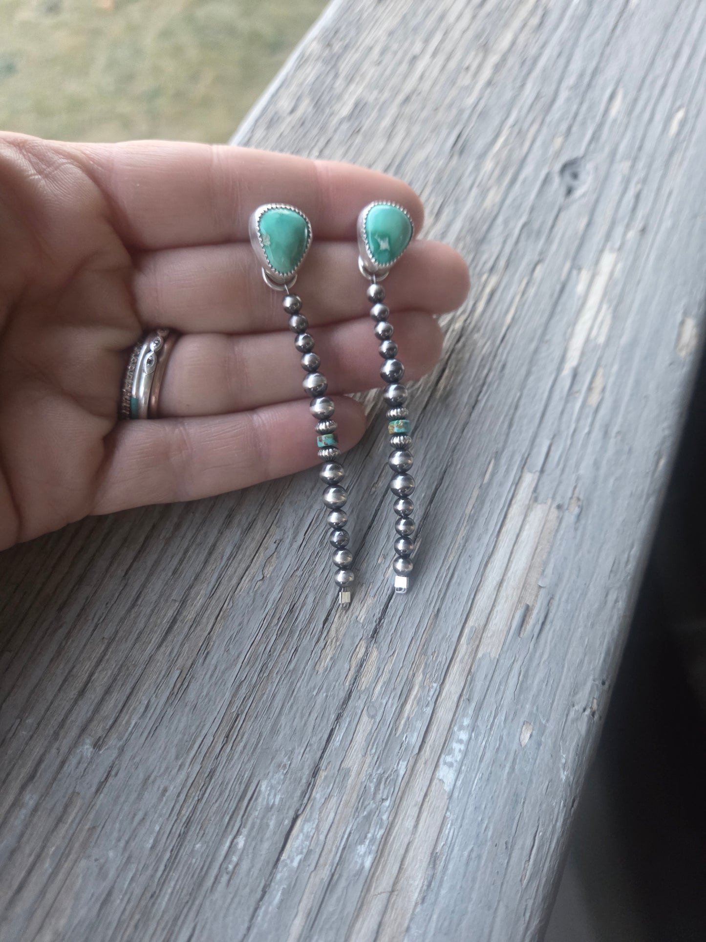 Emerald Valley Turquoise • Sterling Silver Pearls & Turquoise