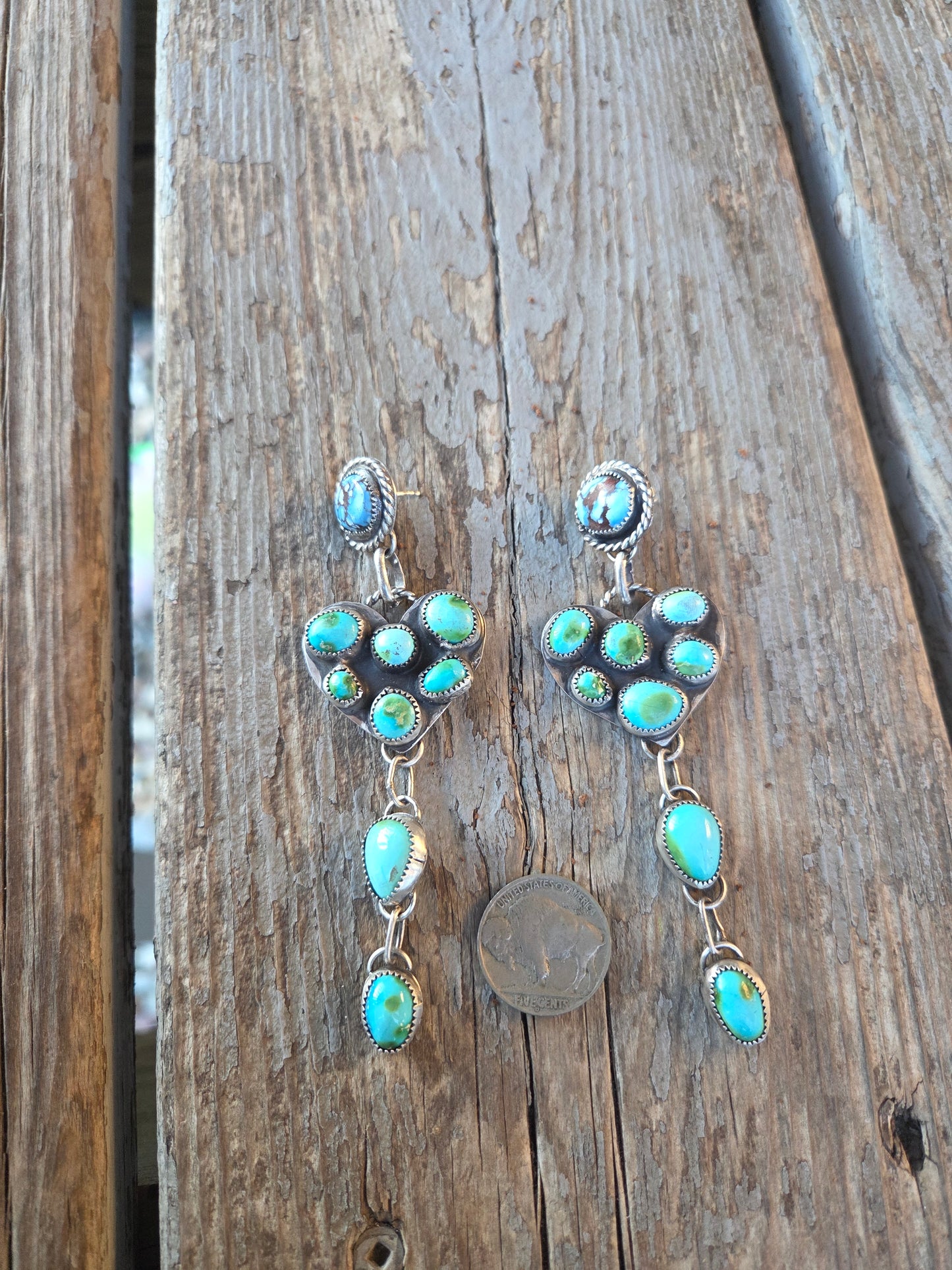 Heart Turquoise Earrings