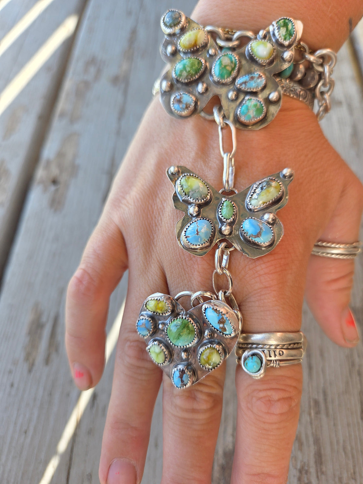 ButterFly/Heart Hand Chain