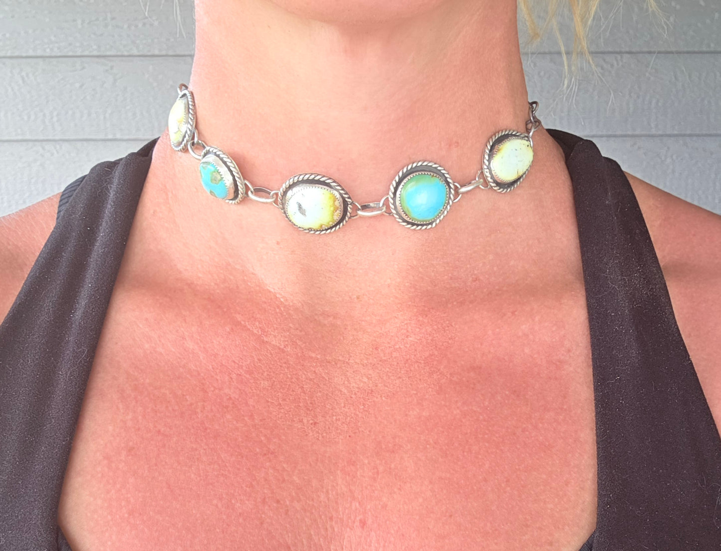 Sonoran Turquoise & Palomino Choker/Necklace