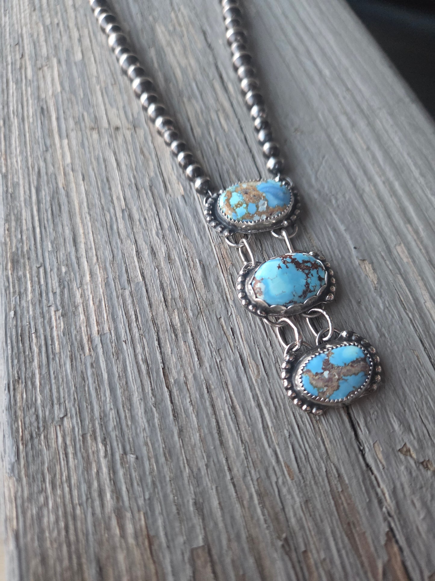 Golden Hill Turquoise & Sterling Pearls