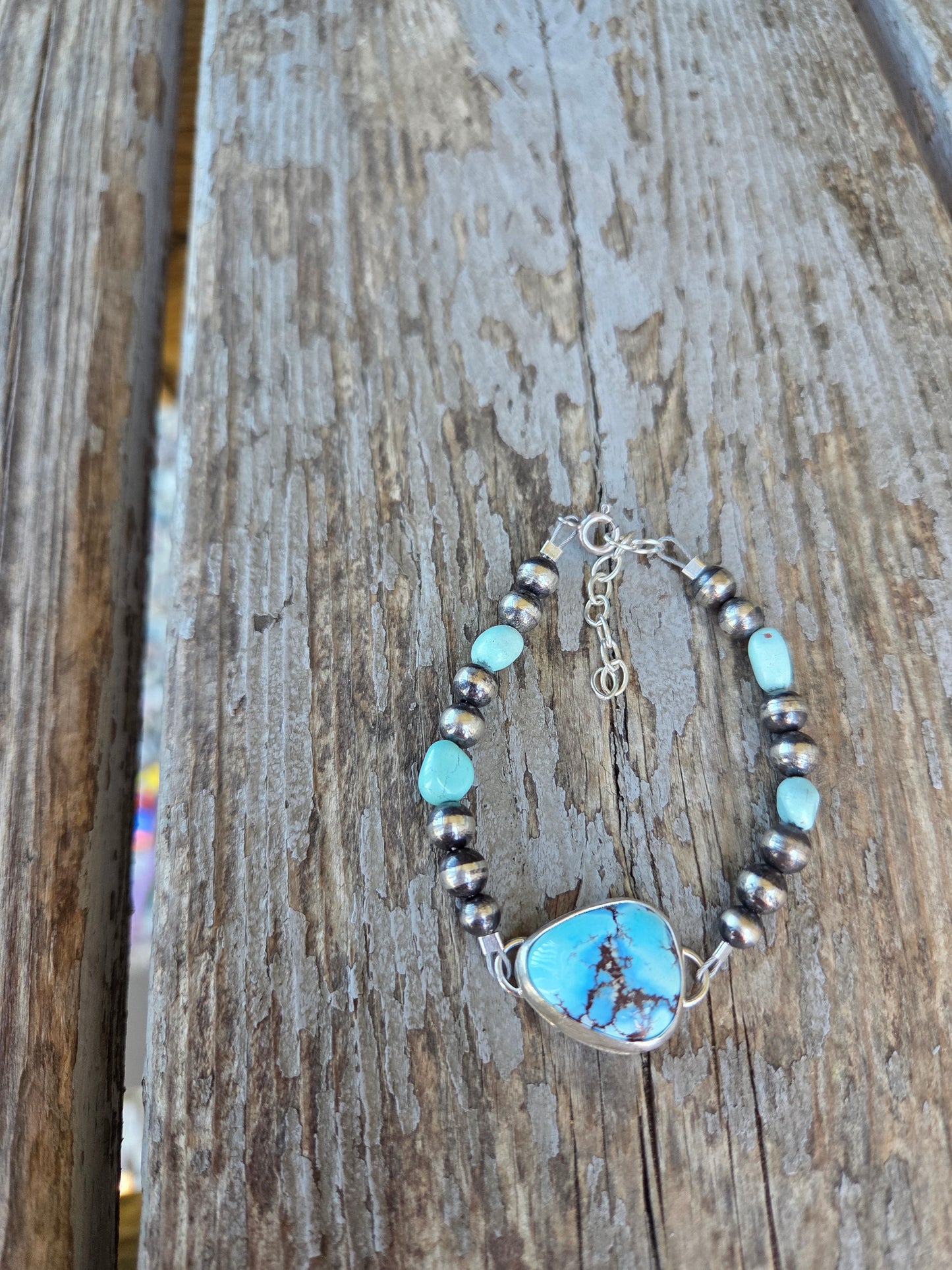 Golden Hill Turquoise Adjustable Bracelet