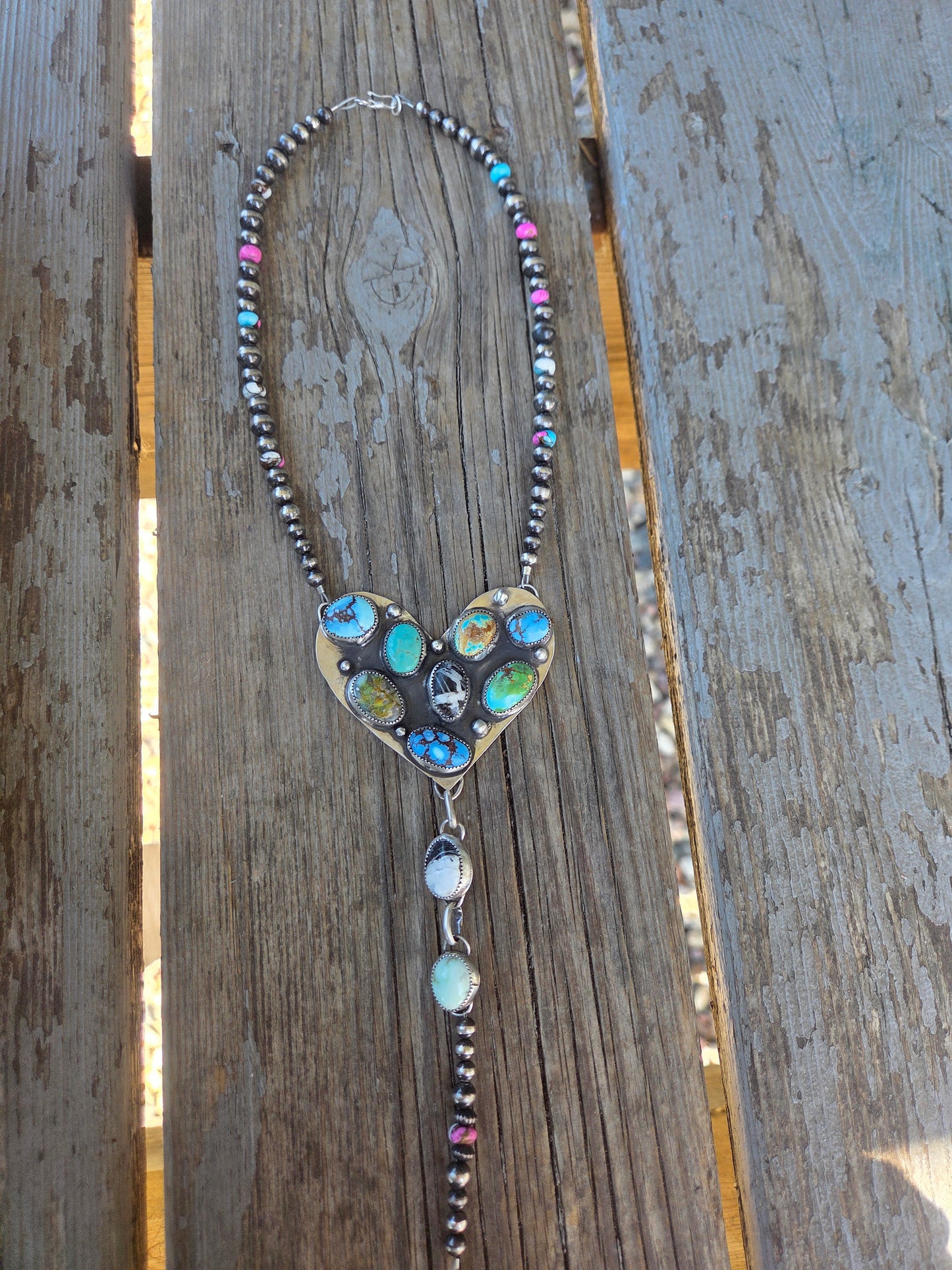 Heart Turquoise Cluster