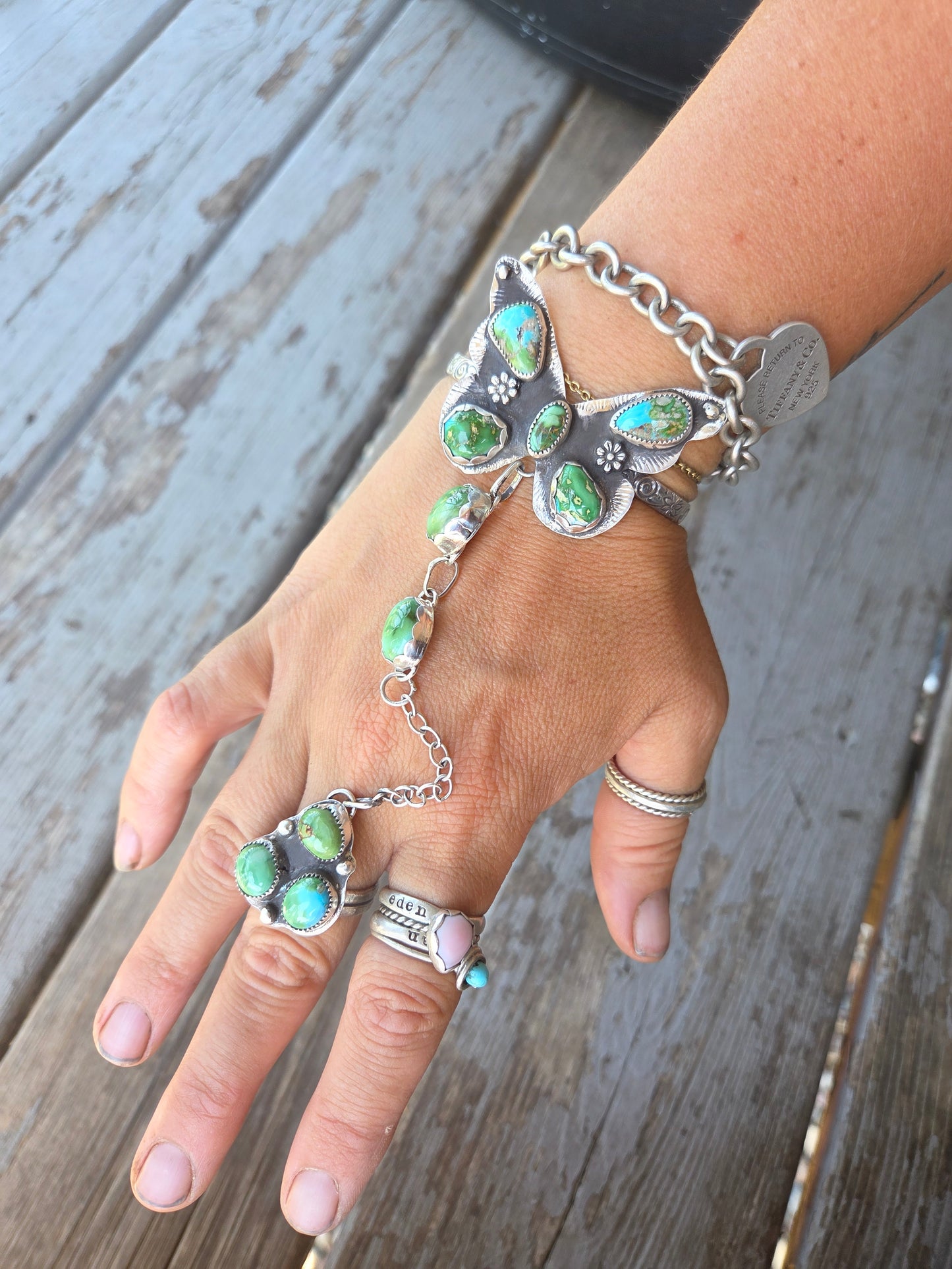 ButterFly bracelet ring combo