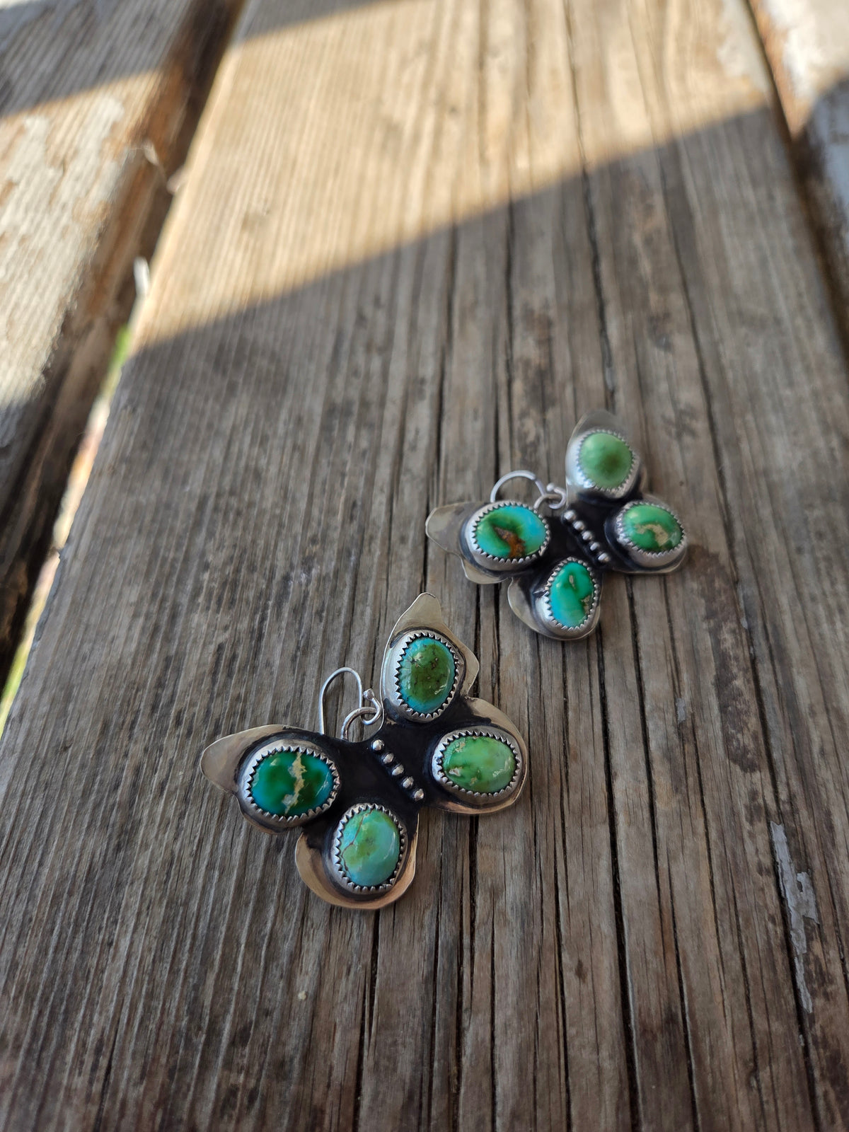 Butter Fly Turquoise Earrings