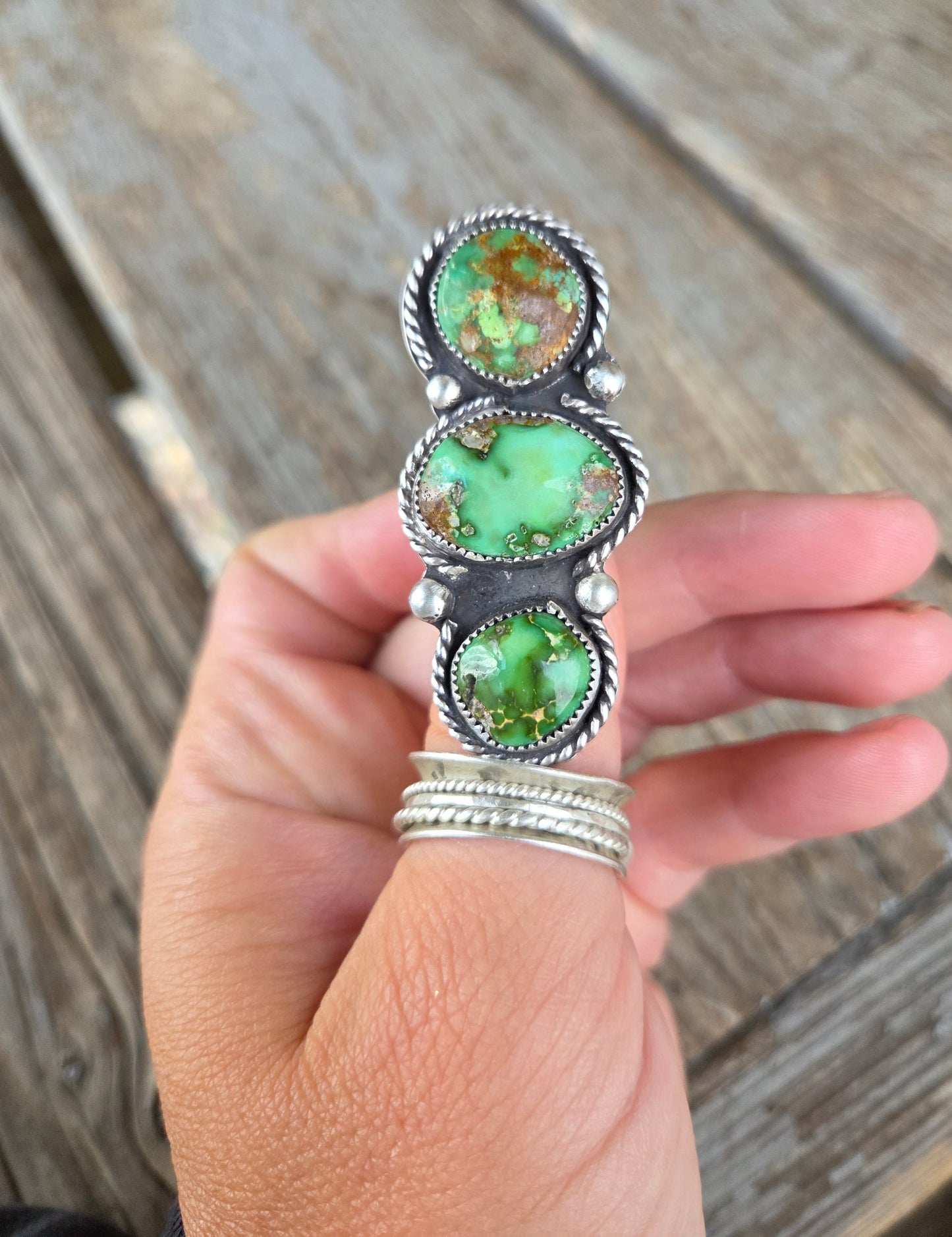 Royston Turquoise Adjustable Ring