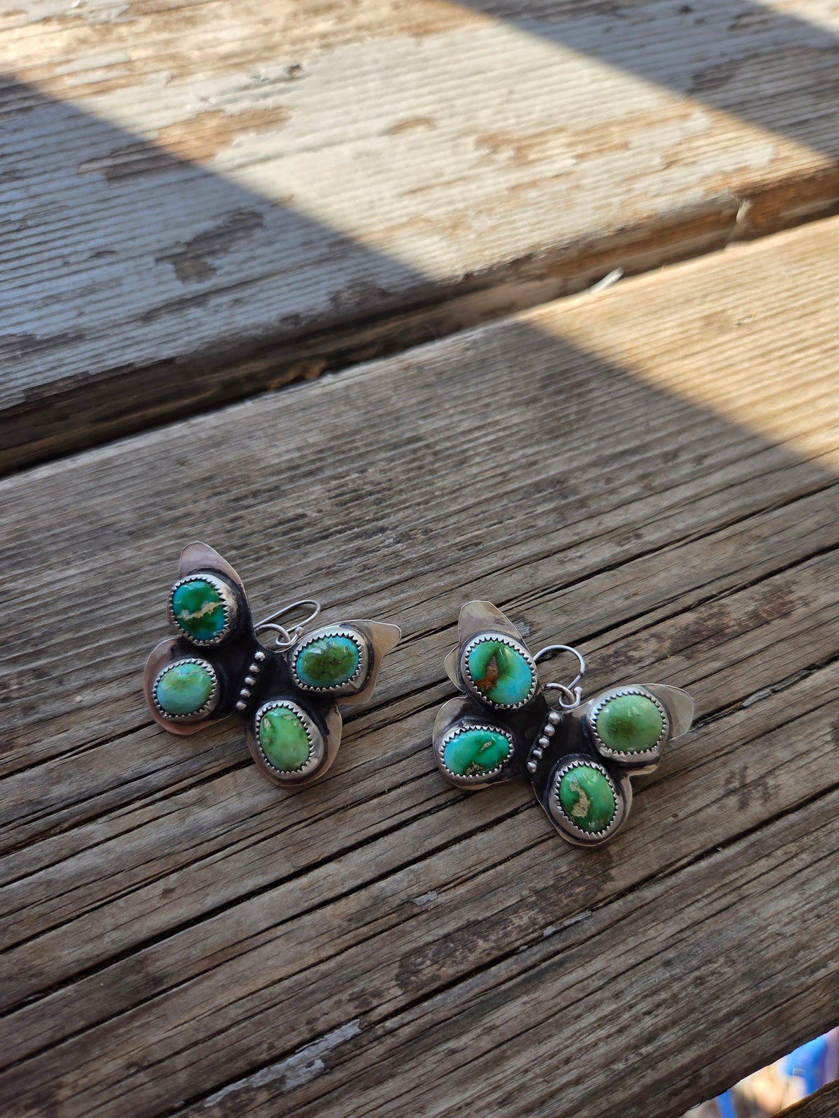 Butter Fly Turquoise Earrings