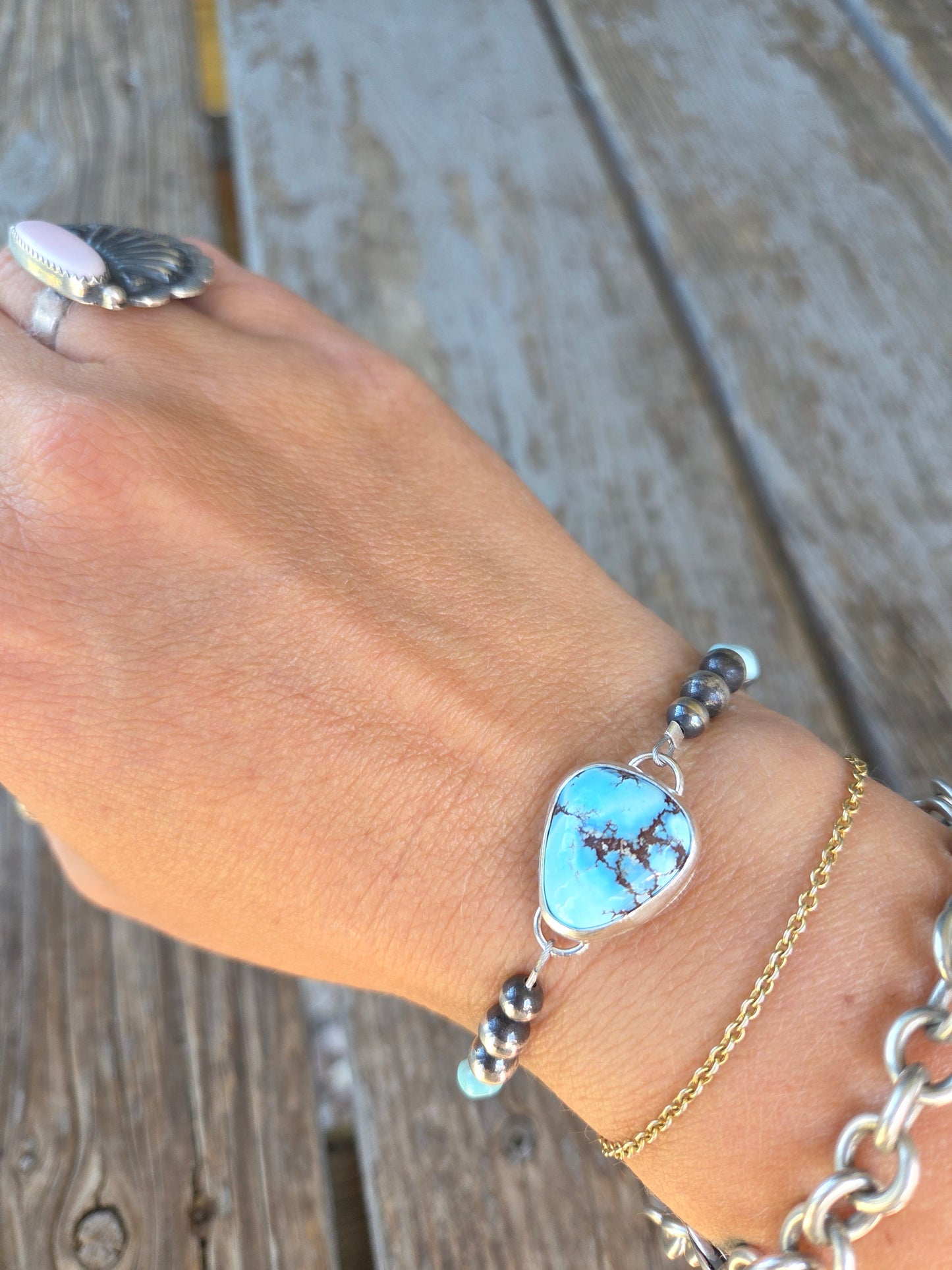Golden Hill Turquoise Adjustable Bracelet