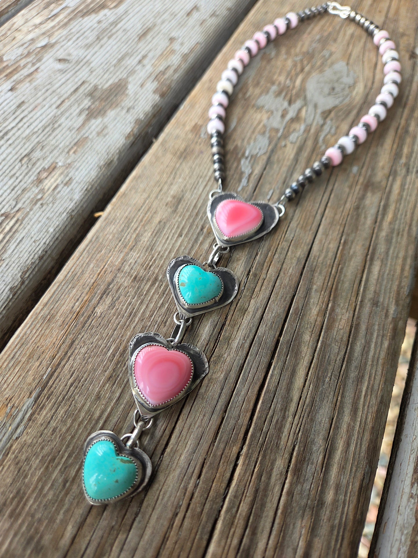 Heart Turquoise Lariat