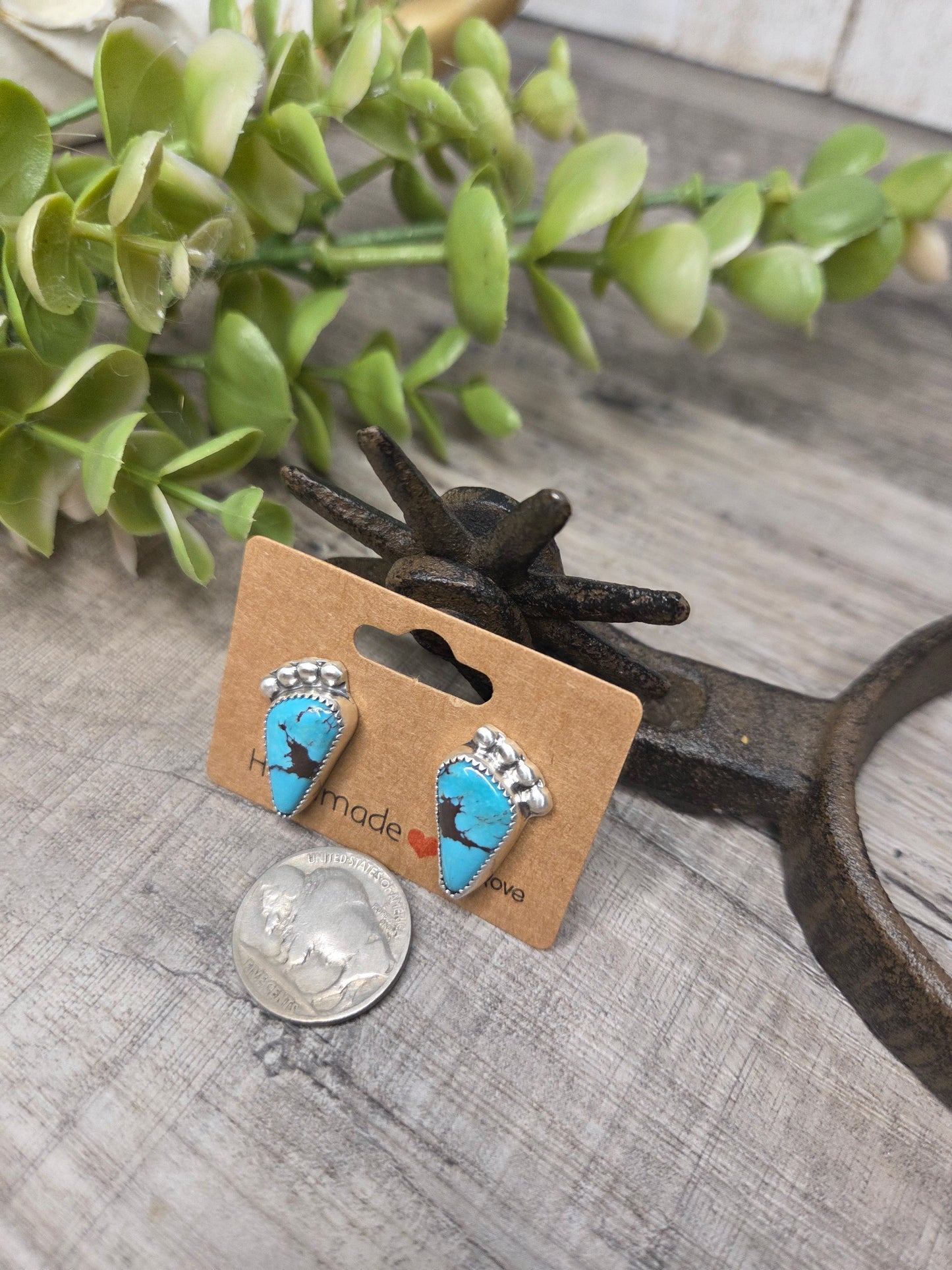 Kingsmen Turquoise Stud Earrings