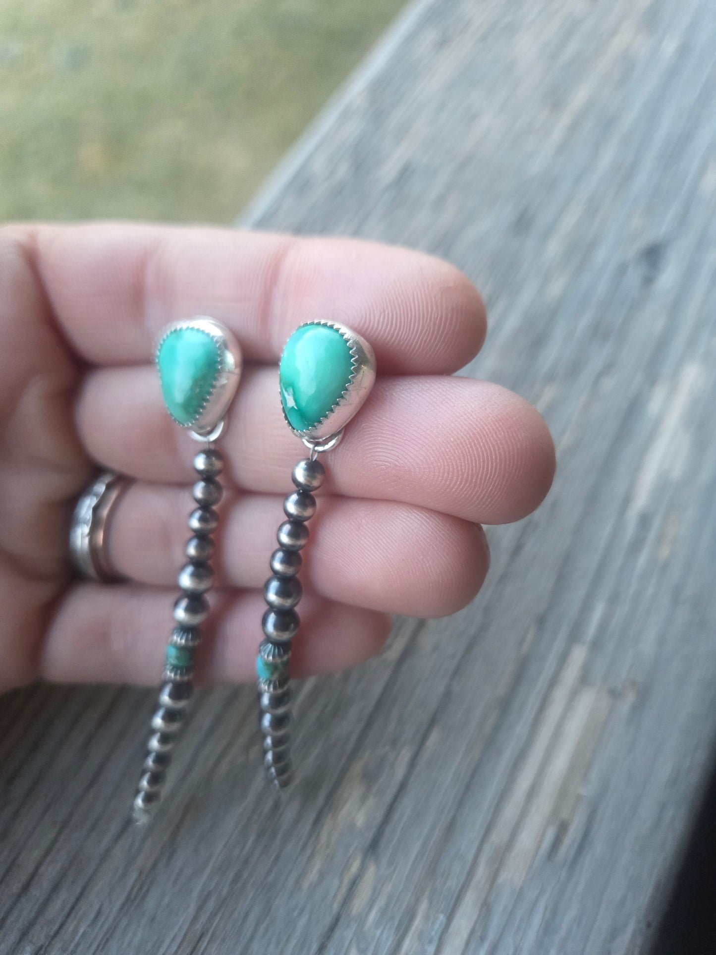 Emerald Valley Turquoise • Sterling Silver Pearls & Turquoise