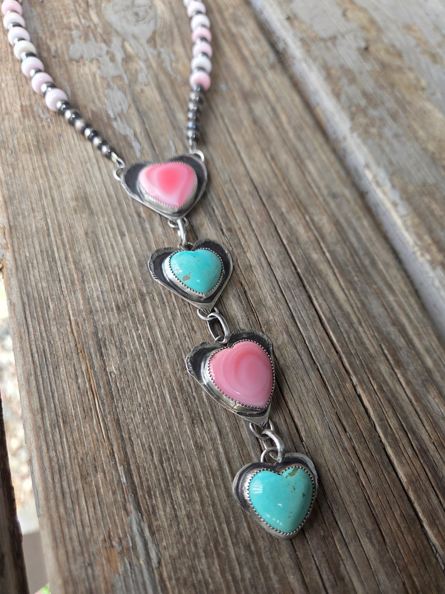 Heart Turquoise Lariat