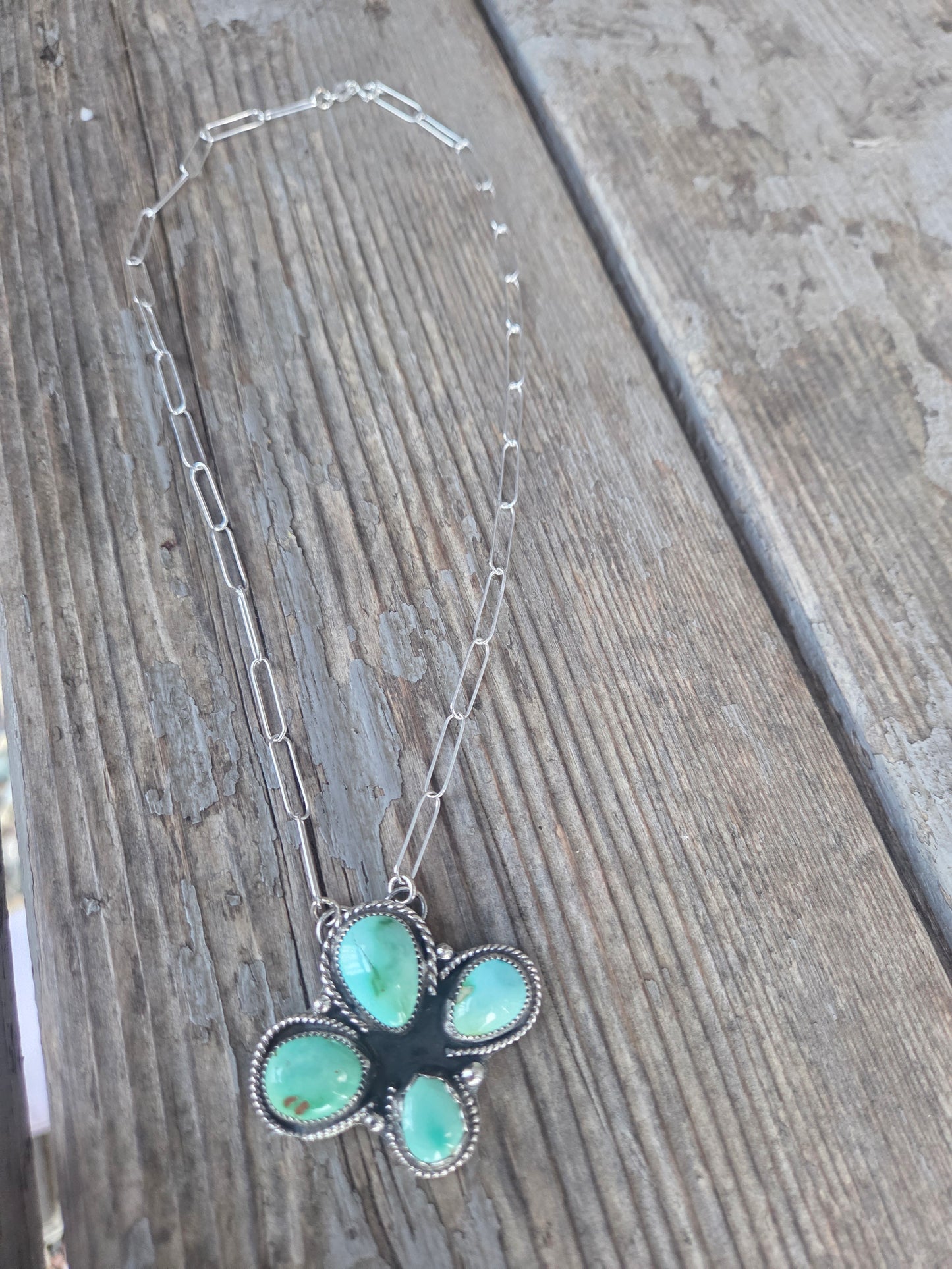 Emerald Valley Turquoise 17 inches-adjustable chain