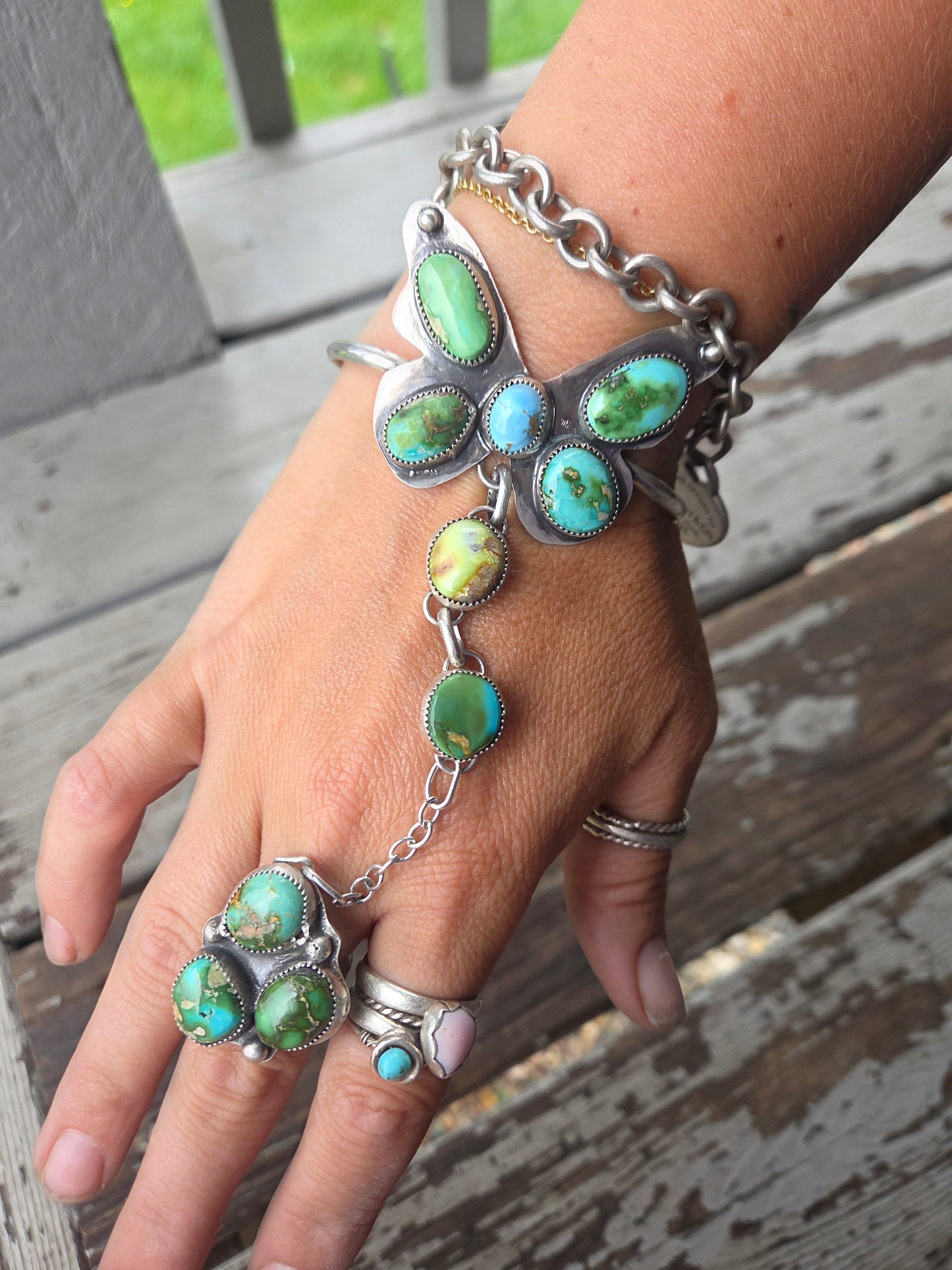ButterFly bracelet ring combo