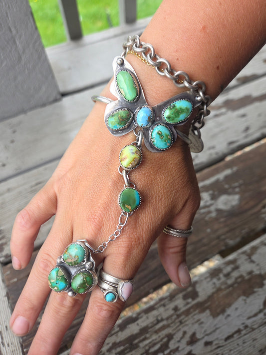 ButterFly bracelet ring combo