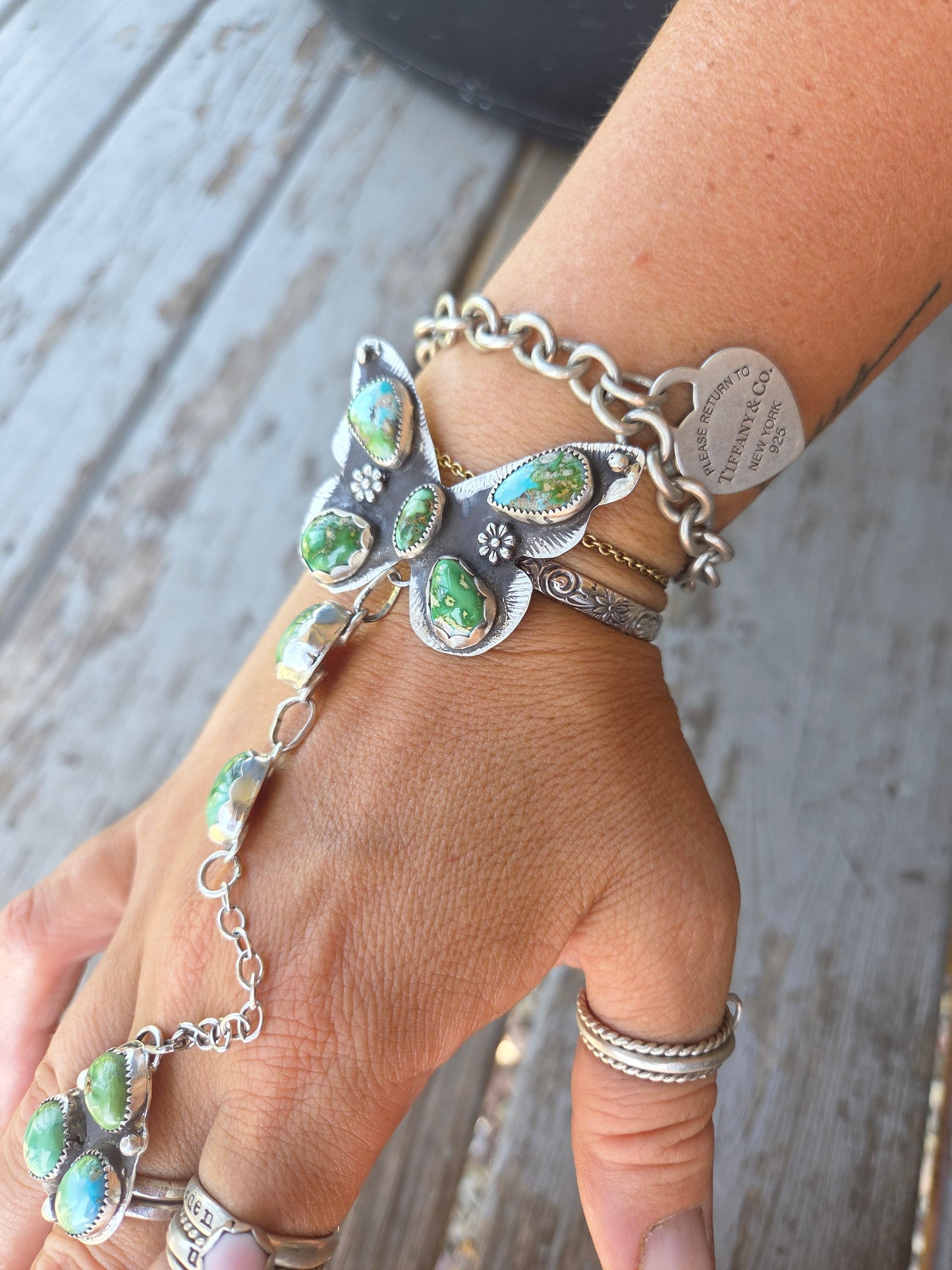 ButterFly bracelet ring combo