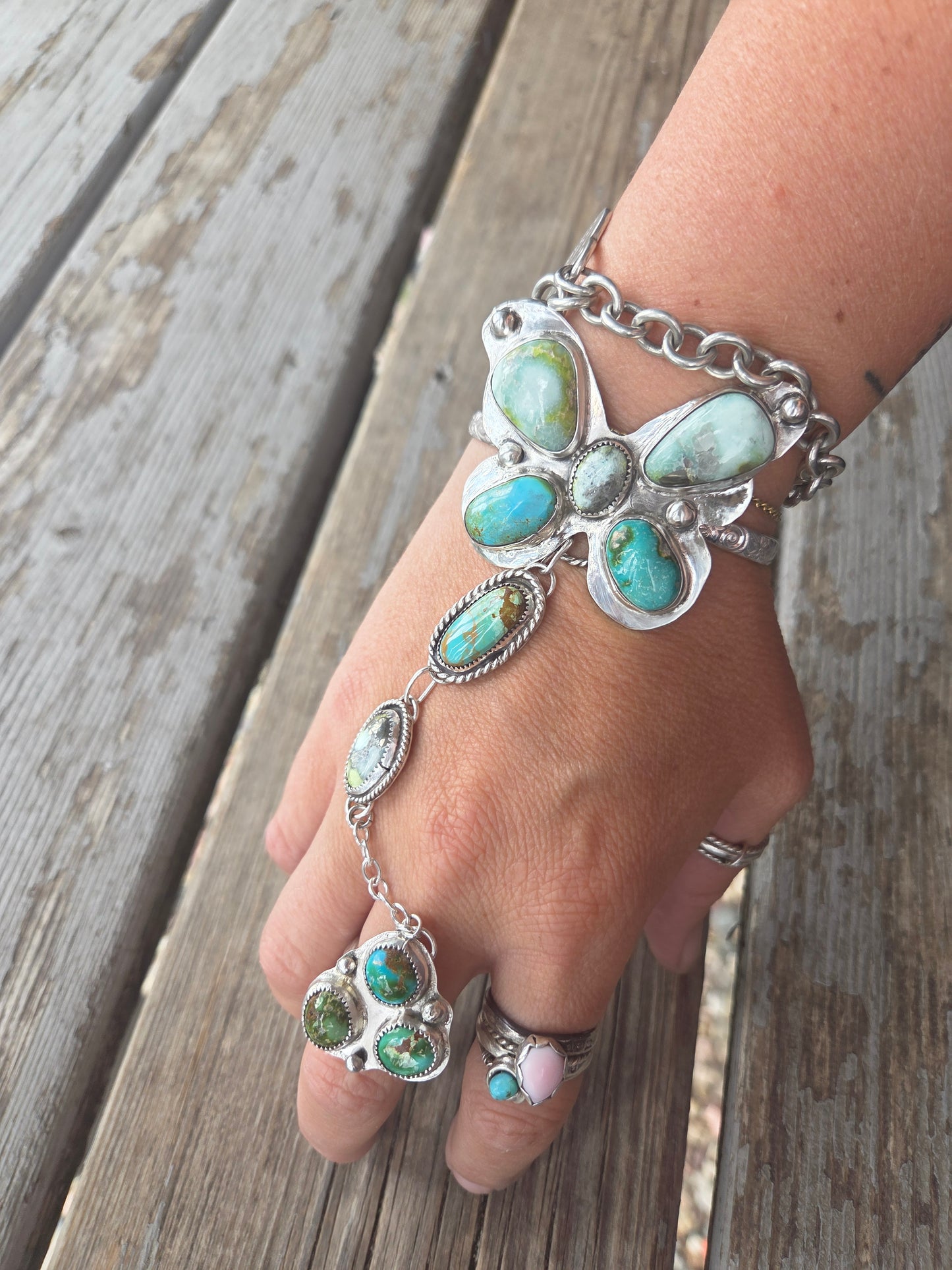 ButterFly bracelet ring combo