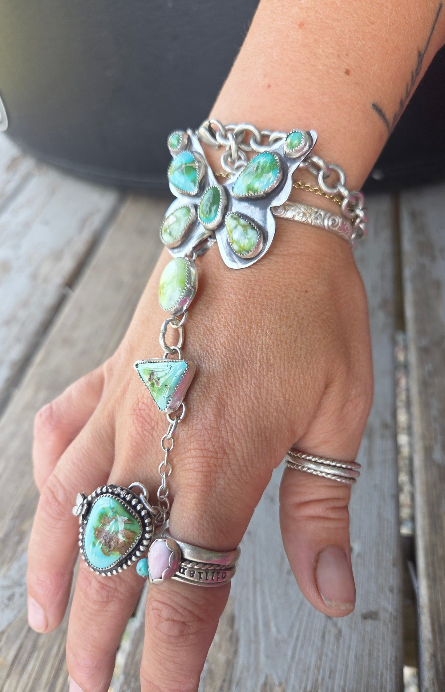 ButterFly bracelet ring combo